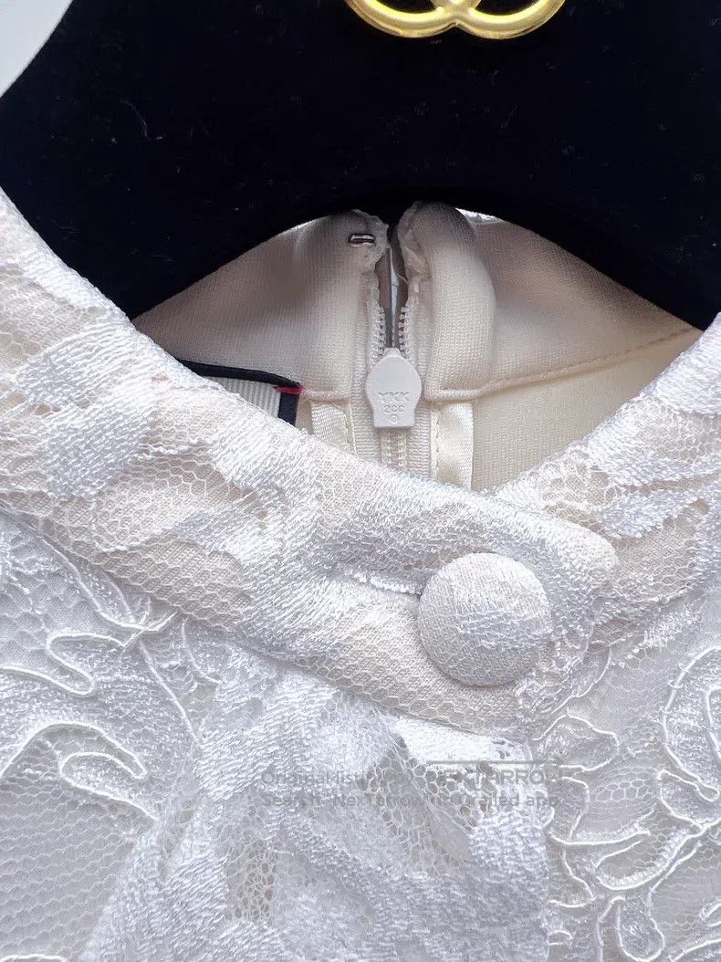 Gucci Gucci Black and white lace stitching dress Size XS / US 0-2 / IT 36-38 - 5 Thumbnail