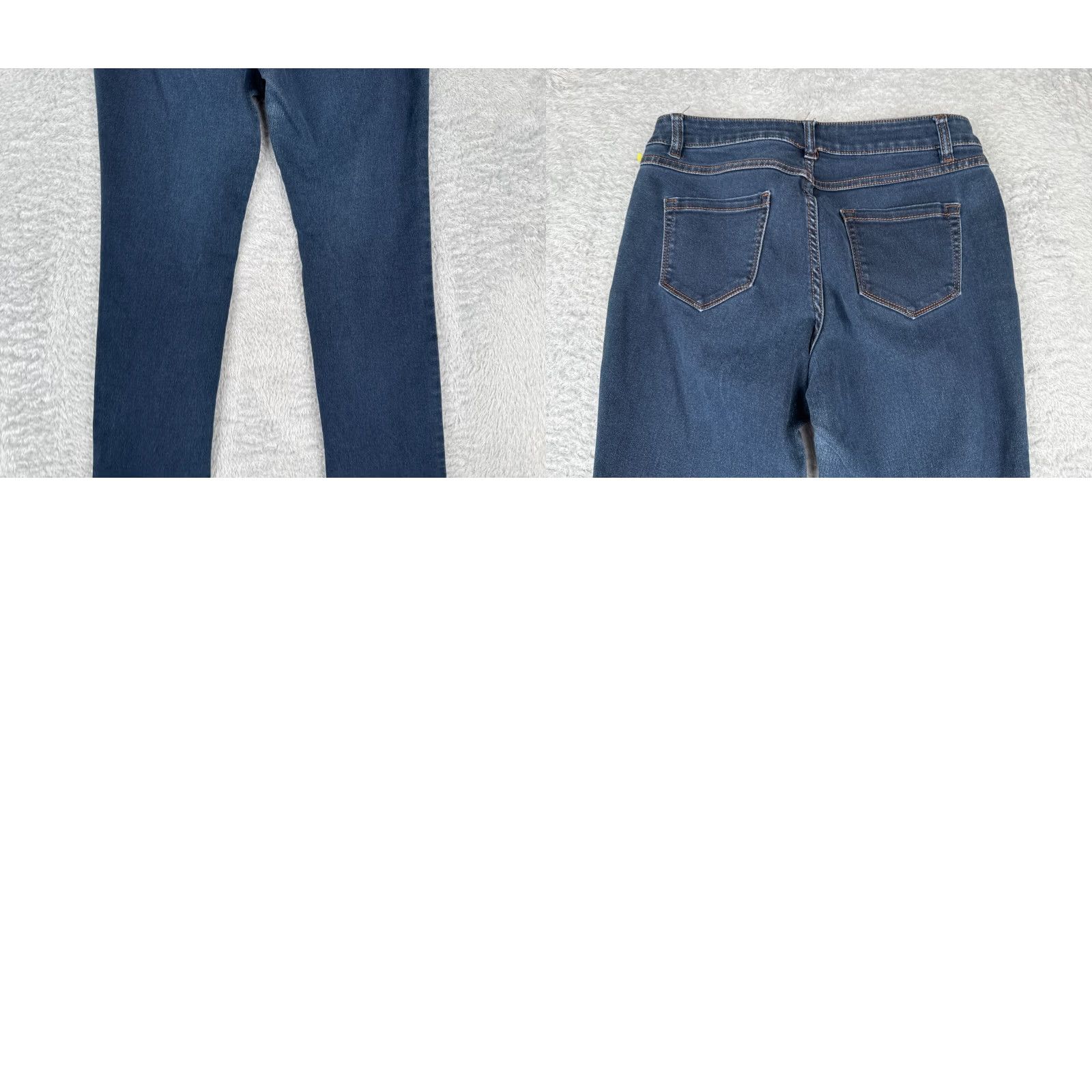 Vintage D.Jeans Jeans Womens 6P Blue Denim Skinny Dark Wash Mid Rise Cotton Blend 28x28 Size 28" / US 6 / IT 42 - 10 Thumbnail