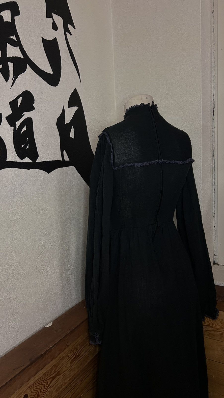 Other Gothic Maiden Antique Gown Dark Grey Size S / US 4 / IT 40 - 5 Thumbnail