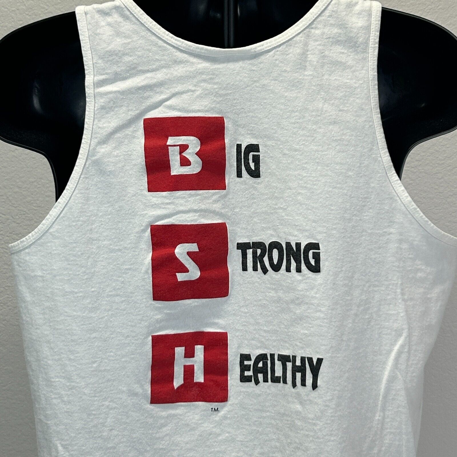 Fruit Of The Loom Vintage 90s Big Strong Healthy BSH Tank Top Gym Work L Large Size US L / EU 52-54 / 3 - 13 Thumbnail