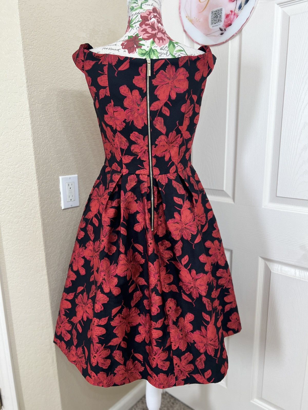calvin klein red and black dress MINI DRESS polka dot – Winchester Studios
