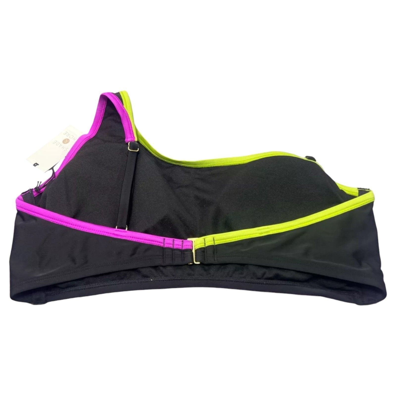 Other Shade & Shore - Women's Contrast Binding One Shoulder Bikini Size ONE SIZE - 5 Thumbnail