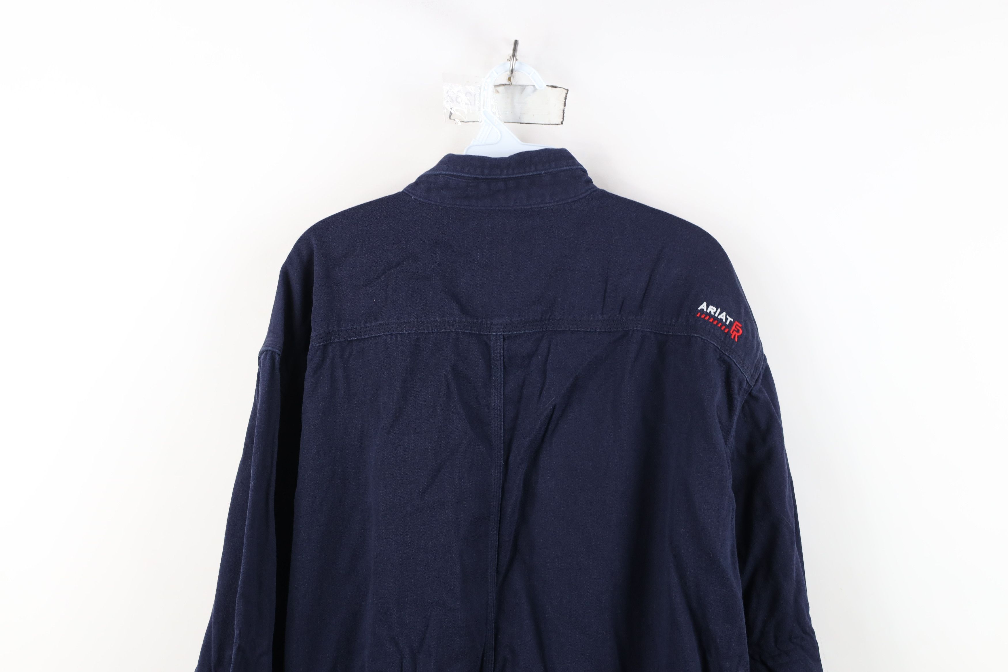 Ariat Ariat FR Fire Flame Resistant 2 Work Button Down Shirt Blue Size US XXL / EU 58 / 5 - 15 Thumbnail