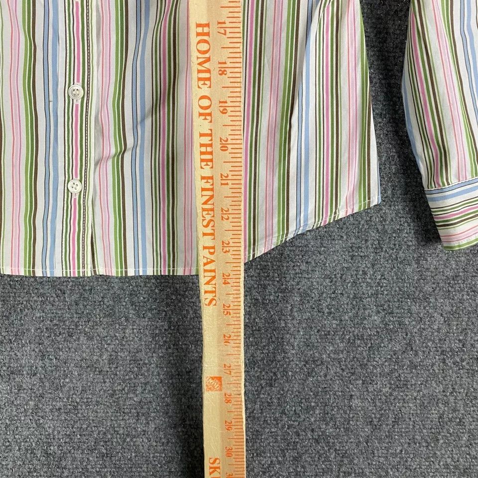 J.Crew J Crew Button Up Top Women's Small Long Sleeve Striped S Size S / US 4 / IT 40 - 5 Thumbnail