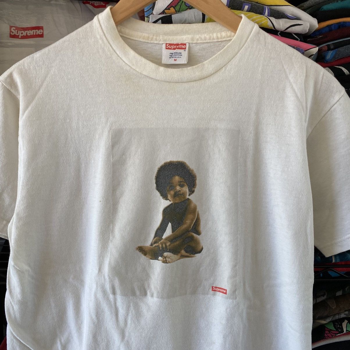 Supreme Vintage Supreme Biggie Small Photo T-Shirt White 2011 Music Size US M / EU 48-50 / 2 - 2 Thumbnail