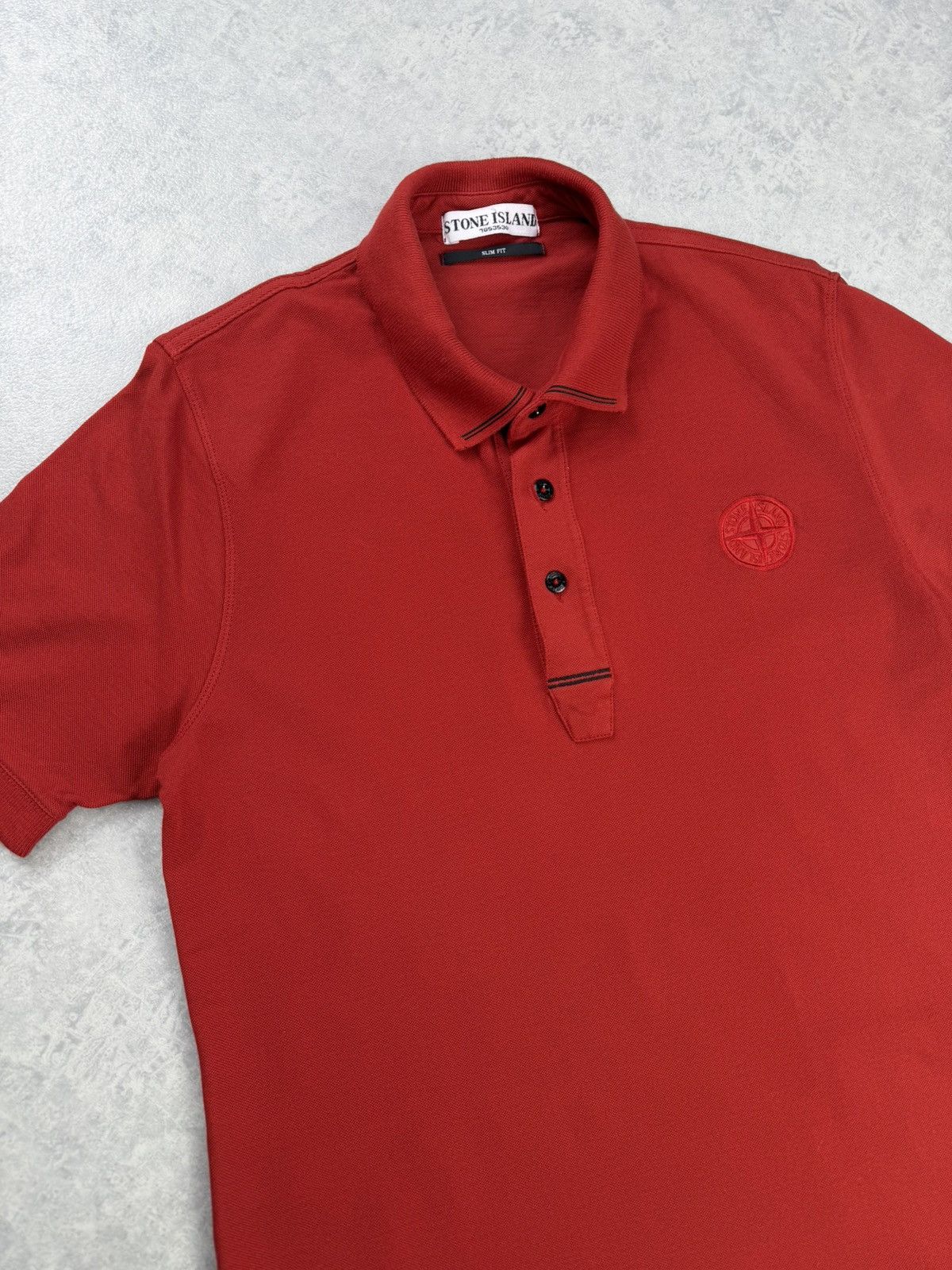 Stone Island Stone Island Coral Polo Shirt Slim Fit Size L 100% Cotton Size US L / EU 52-54 / 3 - 3 Thumbnail