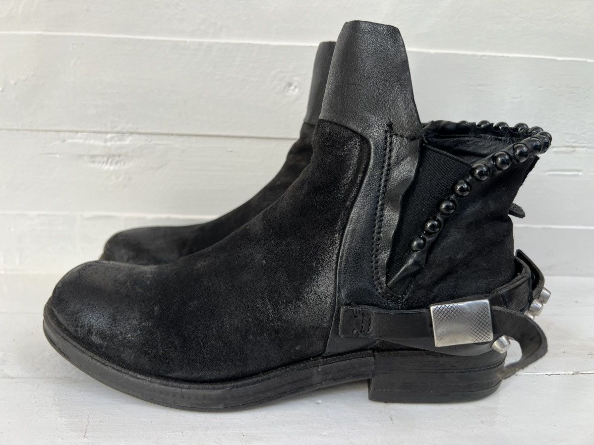 A.S.98 AS98 black Leather Biker Ankle Boots Size US 9 / IT 39 - 1 Thumbnail