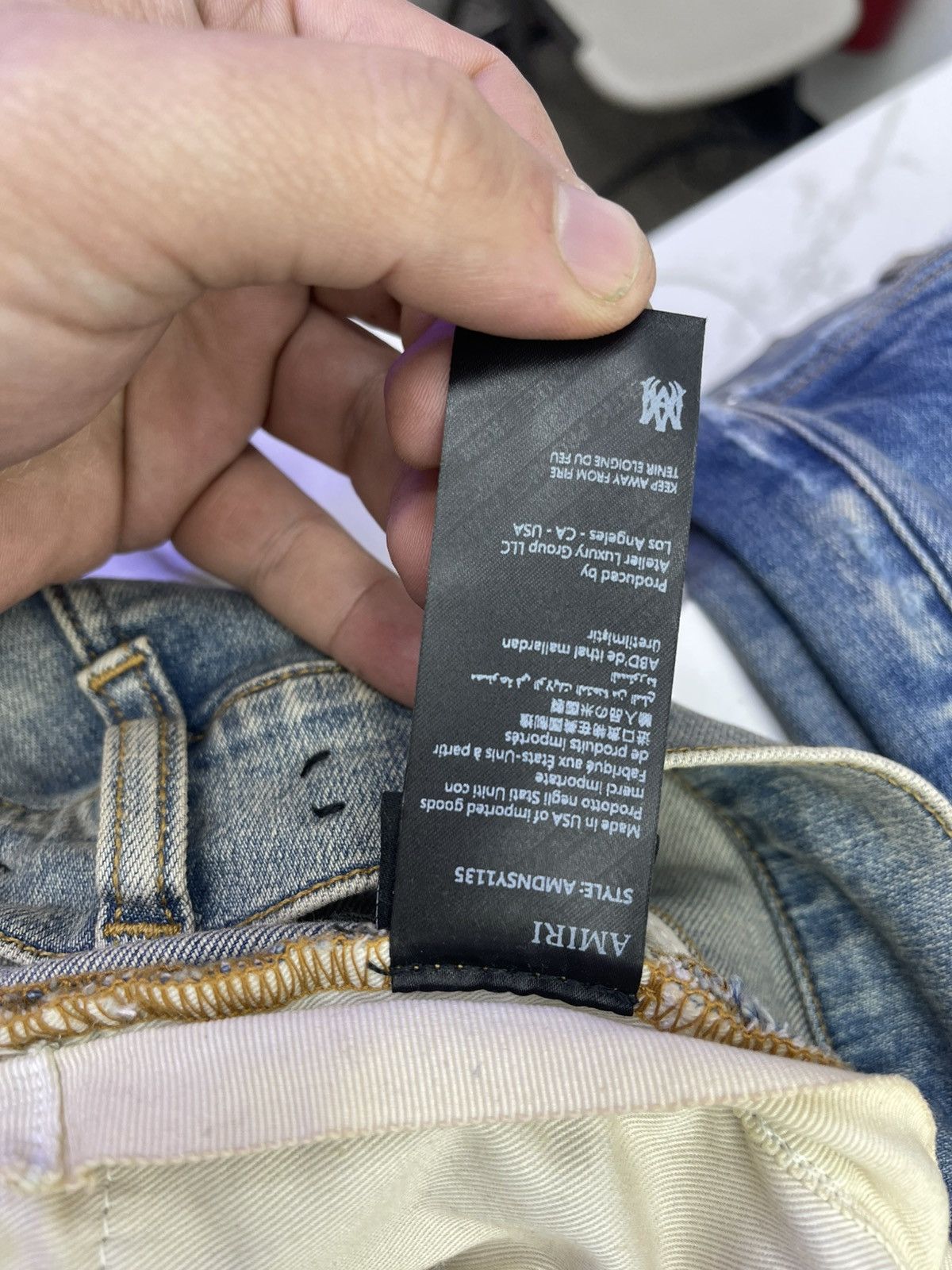 Amiri Amiri Mx1 blue/Green jean Size US 30 / EU 46 - 12 Thumbnail