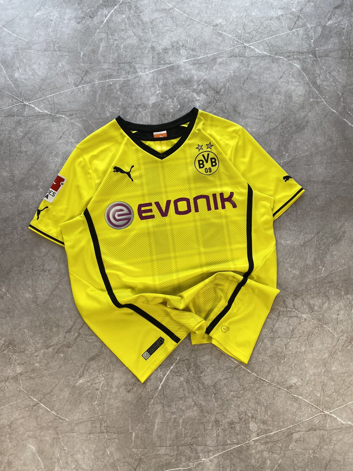 Puma × Vintage Marco Reus BVB Dortmund 2013/2014 Home Soccer Jersey Size US L / EU 52-54 / 3 - 1 Thumbnail