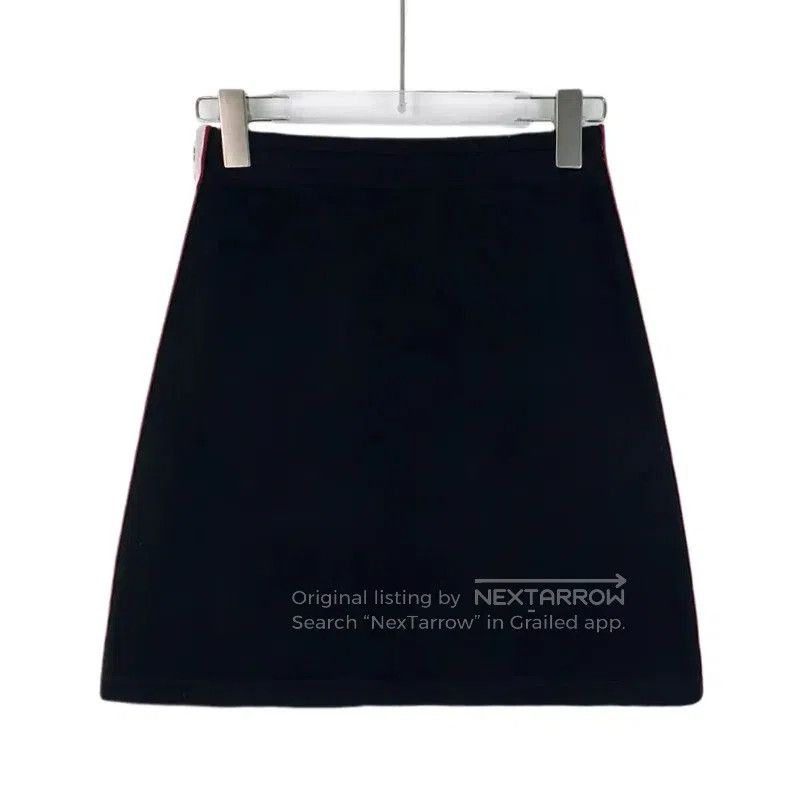 Miu Miu Miu Miu Black Cotton Midi Skirt . Size 23" - 2 Thumbnail