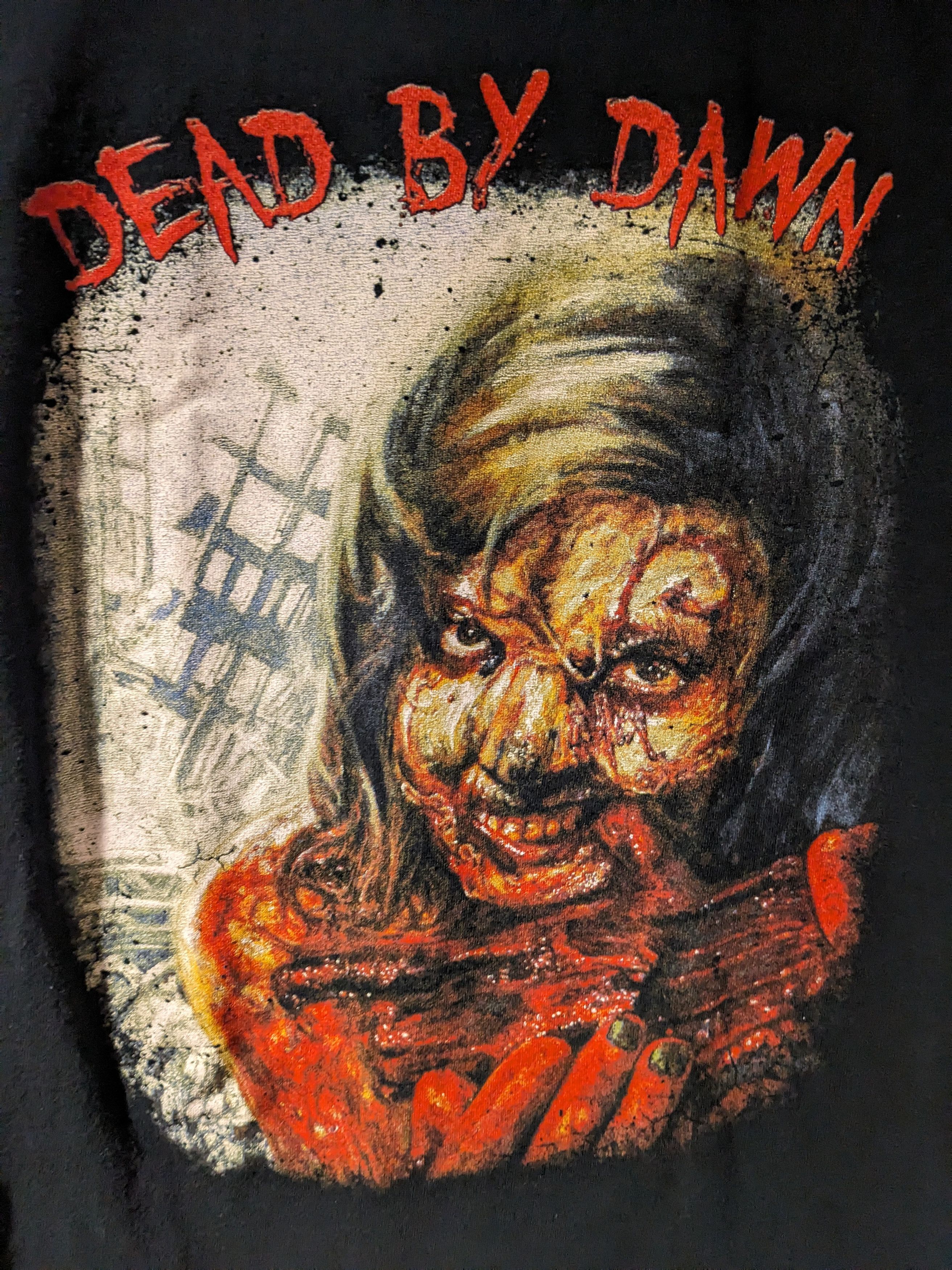 Band Tees × Vintage Vintage Dead by Dawn Band Tour Zombie Black Medium T-Shirt Size US M / EU 48-50 / 2 - 2 Thumbnail