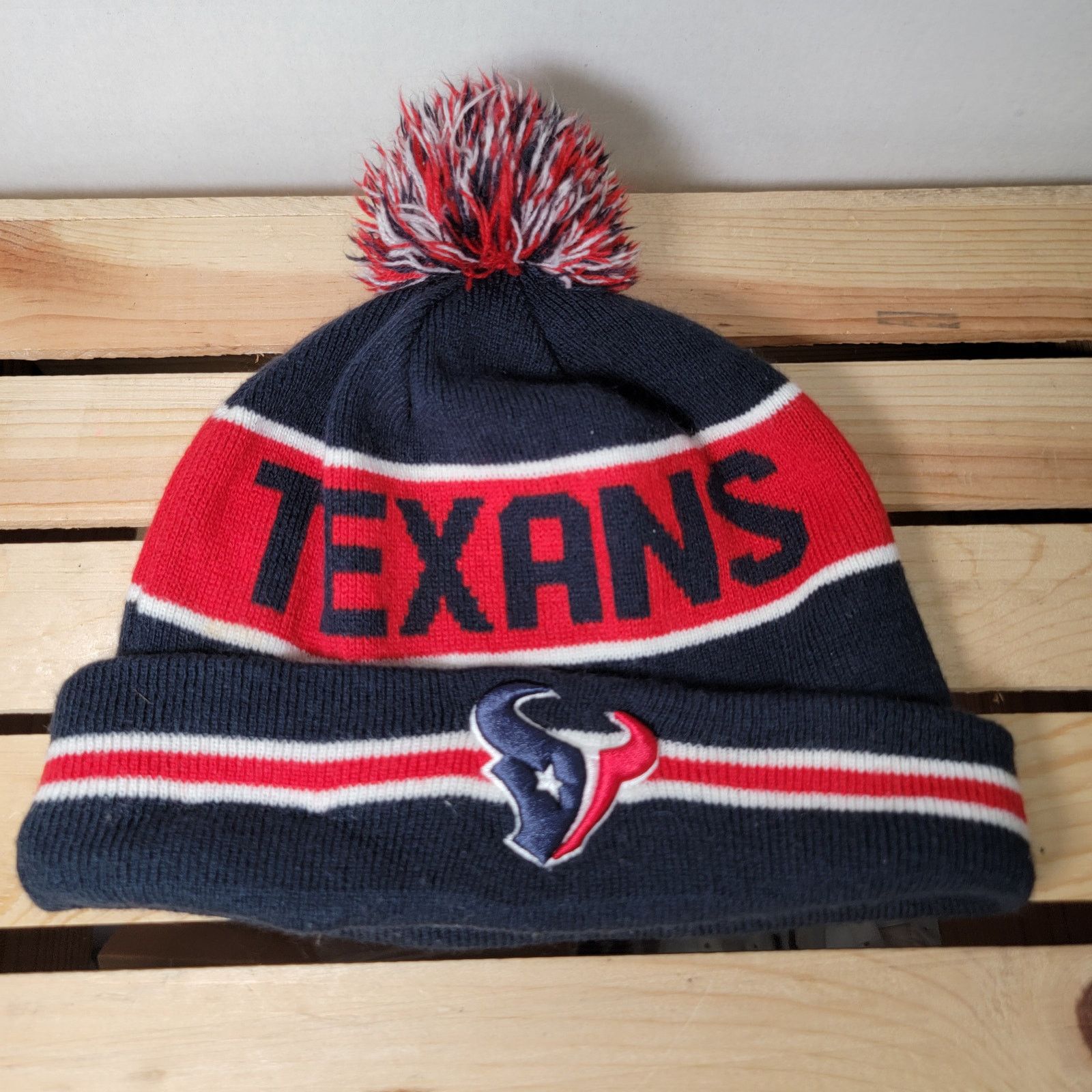 NFL NFL x New Era Houston Texans Lined Knit Beanie w/ Pom Size ONE SIZE - 1 Thumbnail