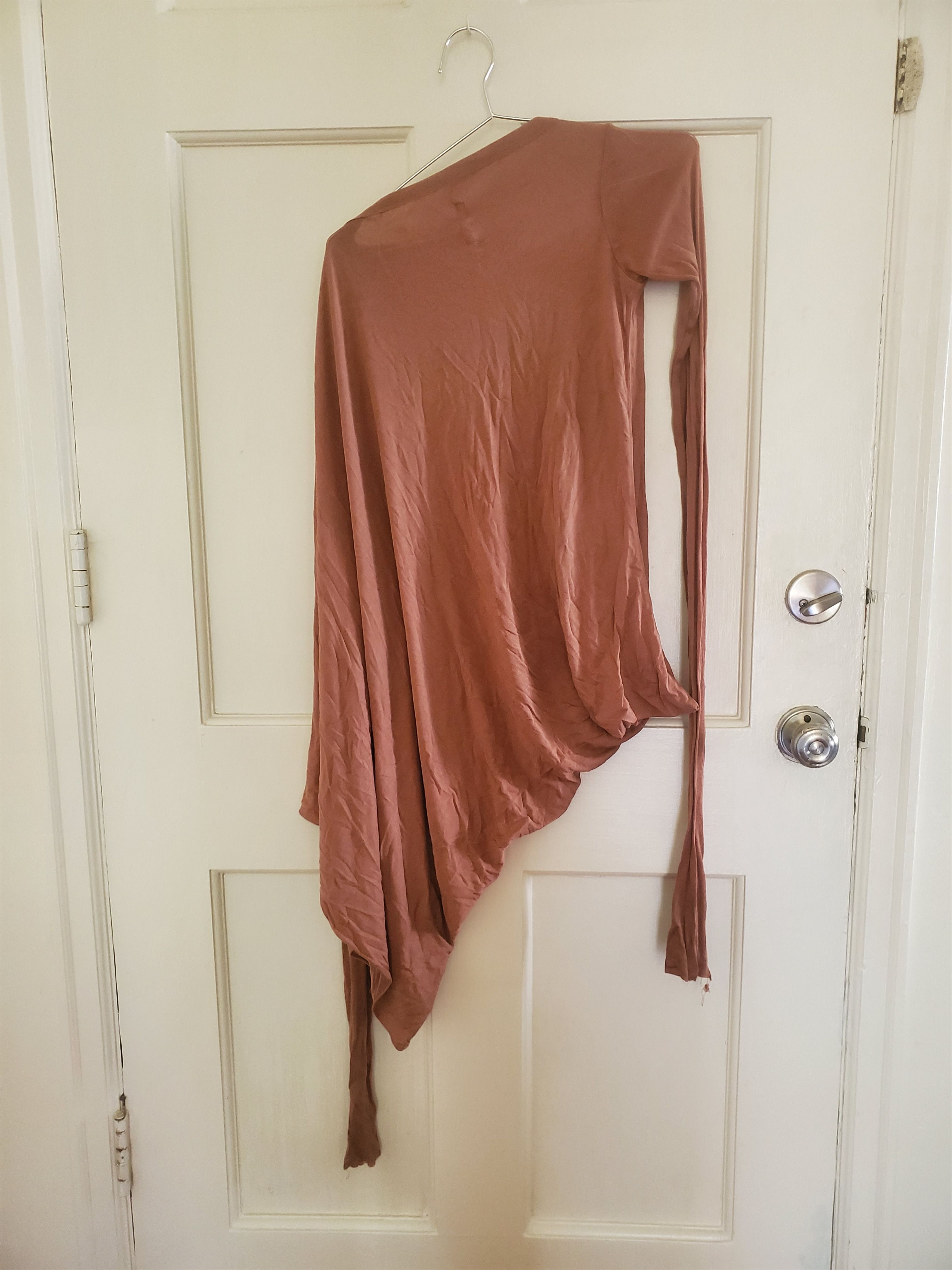 Rick Owens Rick owens rust brown asymmetrical top Size US S / EU 44-46 / 1 - 2 Thumbnail