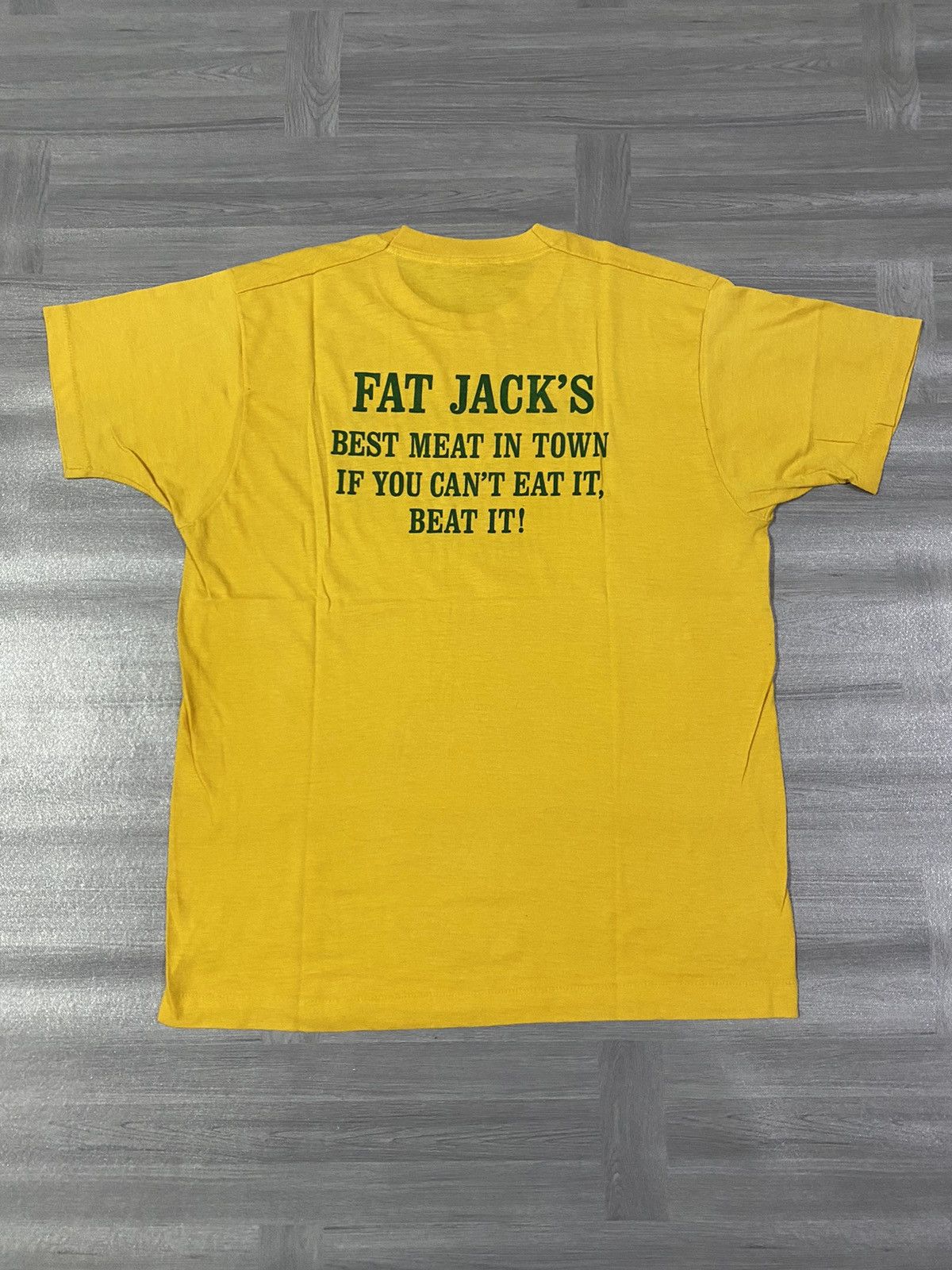 Other Vintage 80s Funny Fat Jacks Best Meat in Town Comedy Shirt Size US M / EU 48-50 / 2 - 8 Thumbnail