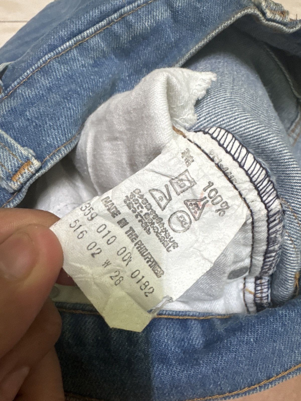 Levi's × Vintage Vintage Flared Levi's 516-0217 Blue Orange Tab Boot Cut Size US 26 / EU 42 - 16 Thumbnail