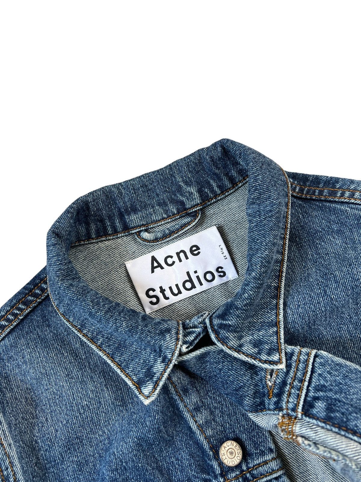Acne Studios Acne Studios SS14 Cropped Denim Jacket Size XS / US 0-2 / IT 36-38 - 6 Thumbnail