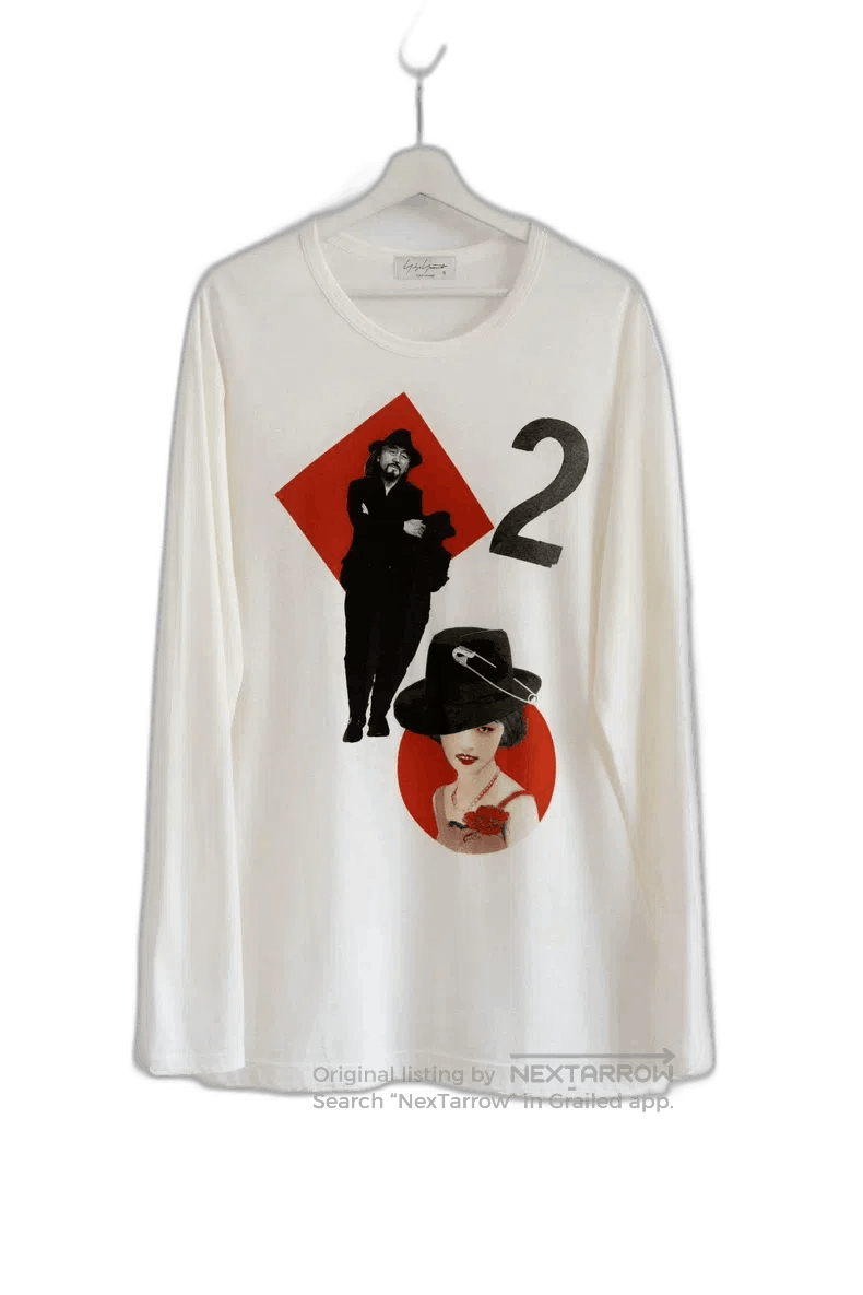 Yohji Yamamoto Yohji Yamamoto 24SS Poker Print Long-Sleeve T-Shirt Size US M / EU 48-50 / 2 - 1 Thumbnail