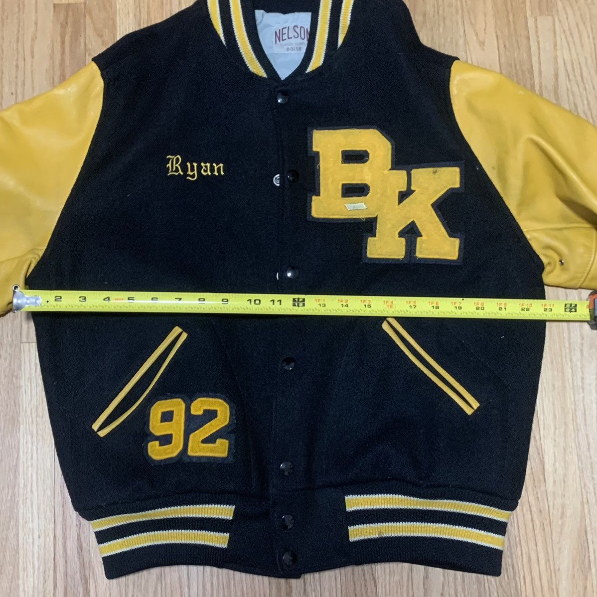 Vintage 1992 Bishop Kelly Idaho High School Letterman Jacket Size US L / EU 52-54 / 3 - 6 Thumbnail