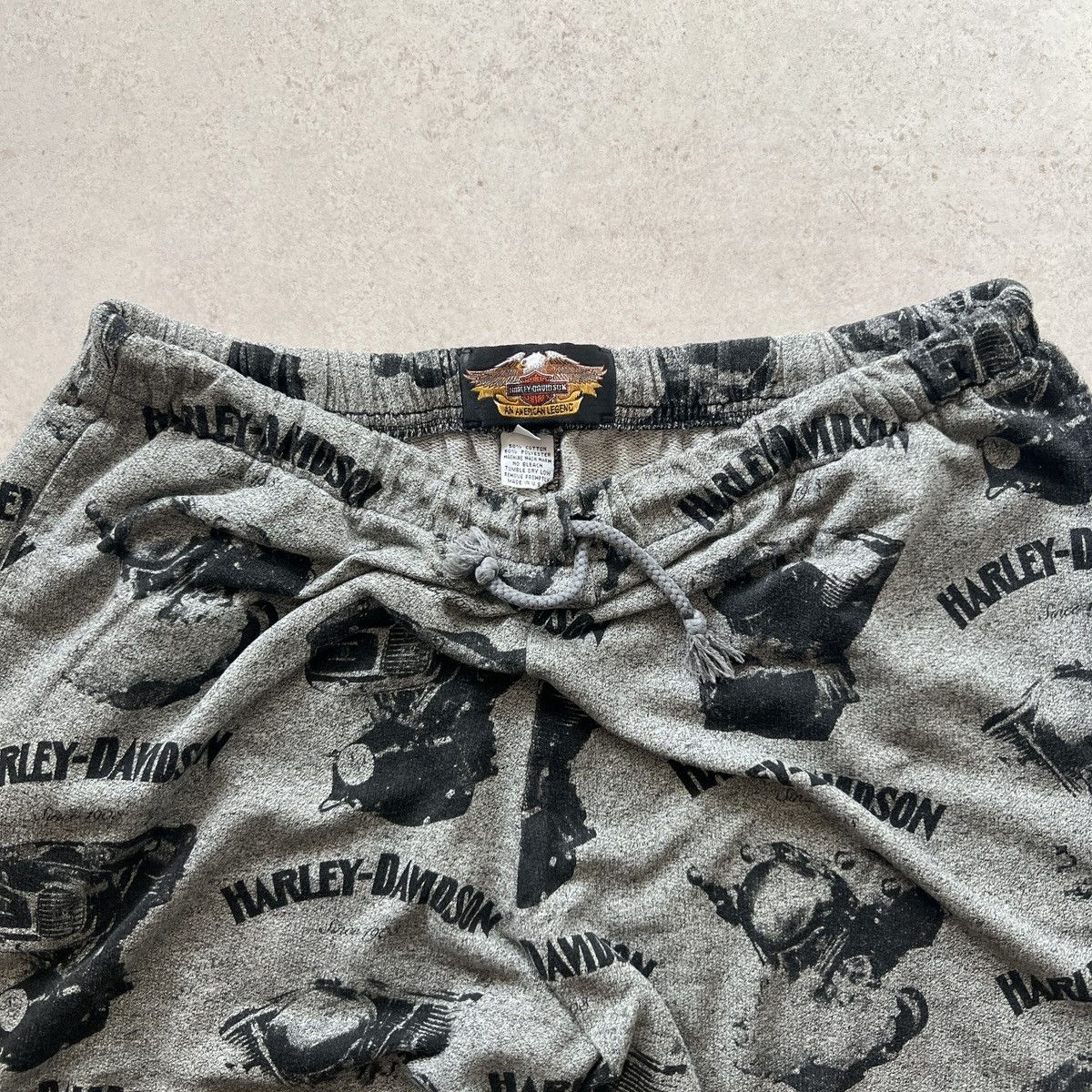 Harley Davidson Vintage 90s Harley Davidson Engine AOP Sweatpants Size US 34 / EU 50 - 4 Thumbnail