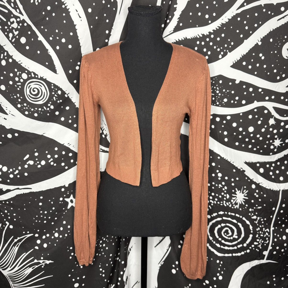 Nine West Nine West Cropped Open-Front Cardigan — Rust Size XS / US 0-2 / IT 36-38 - 1 Thumbnail