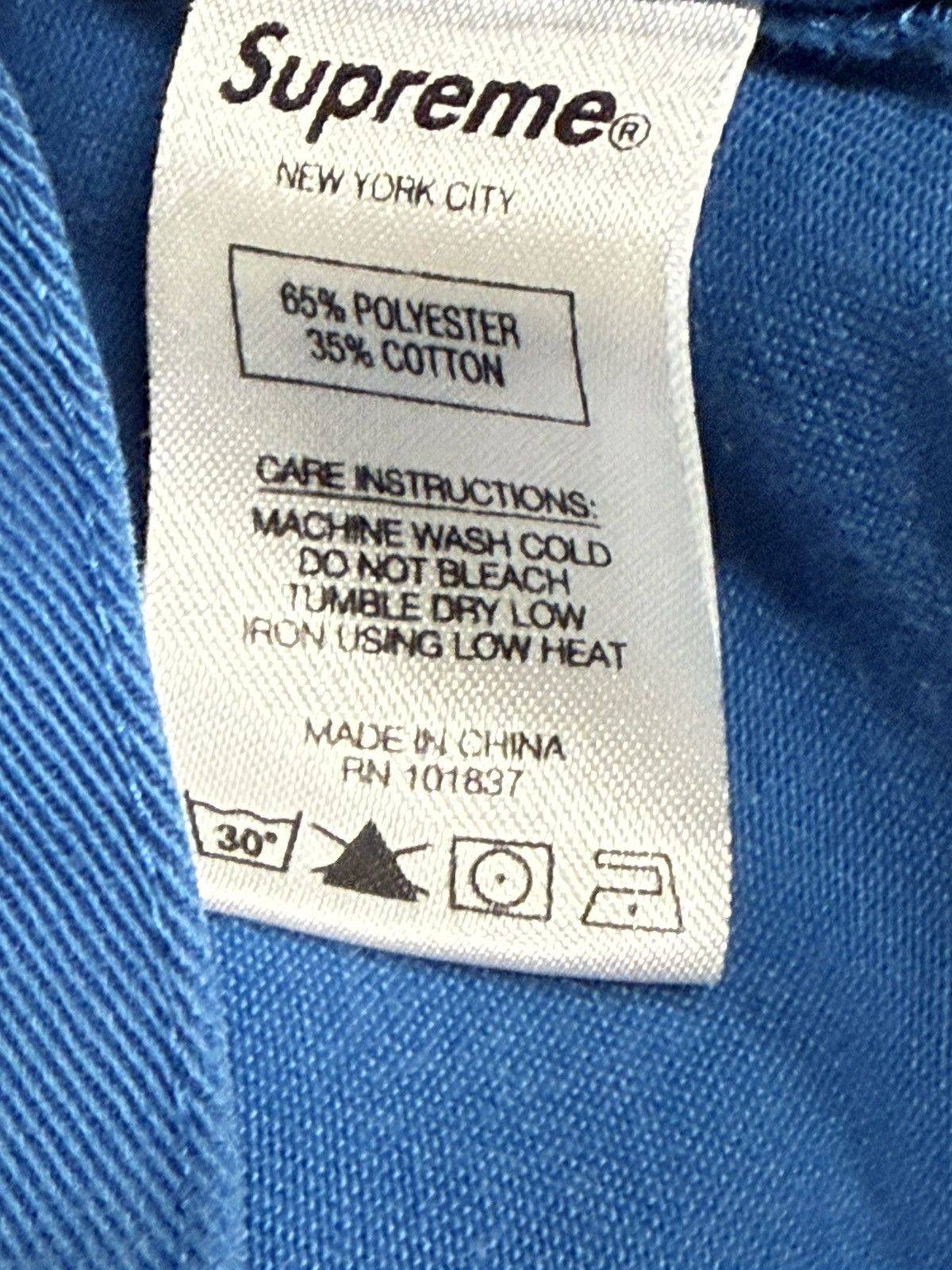 Supreme Royal Blue Work Chino Pants Sz. 30 SS19 874