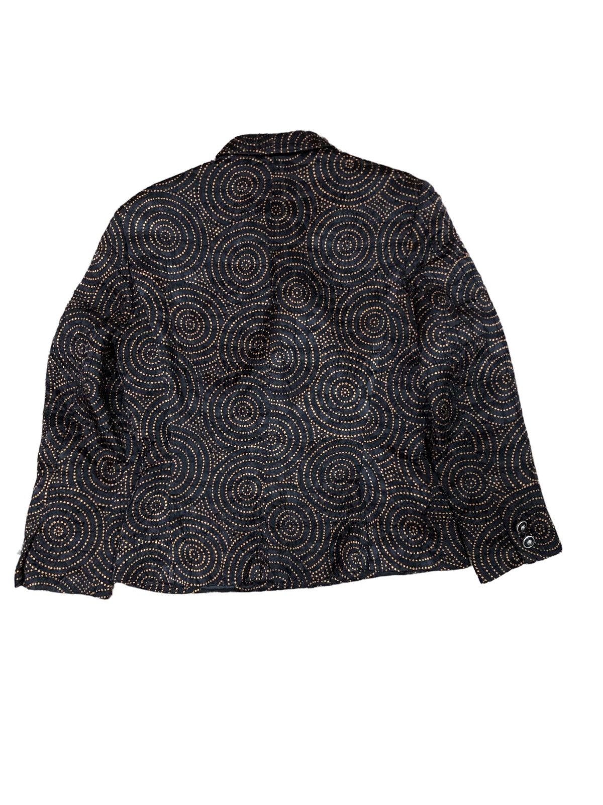 Versus Versace Versus Versace Silk Blend Wool Spiral Motif Jacket Size S / US 4 / IT 40 - 2 Thumbnail
