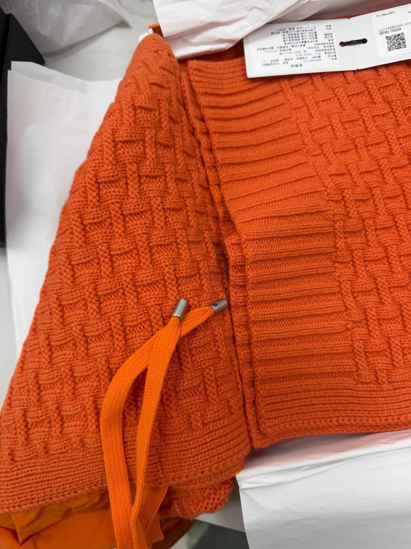 Hermes Hermes New Knitted Hooded Scarf NWT w/ Box 25x170 Size ONE SIZE - 4 Thumbnail