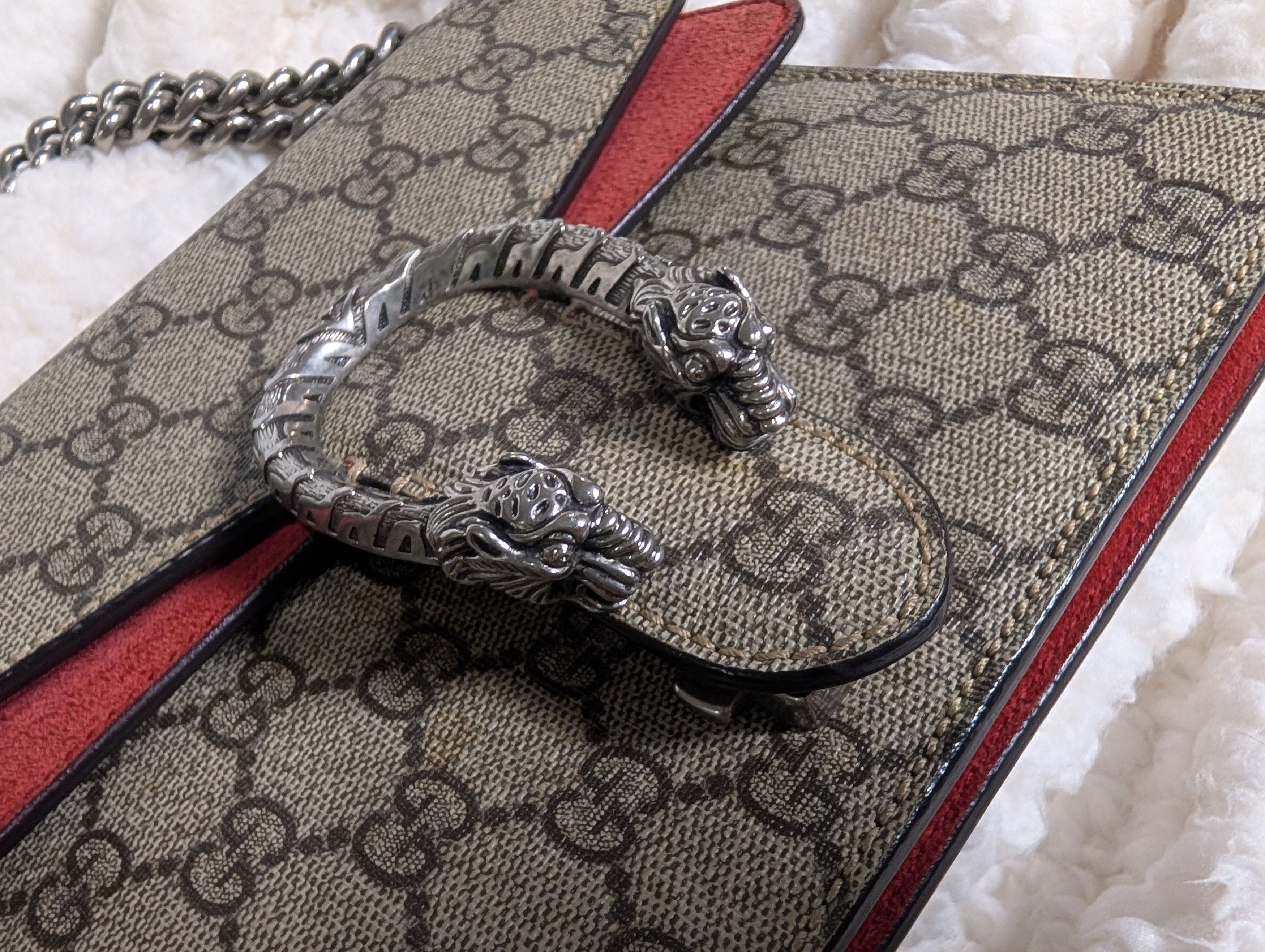 Gucci Gucci Beige Red GG Dionysus Size ONE SIZE - 3 Thumbnail