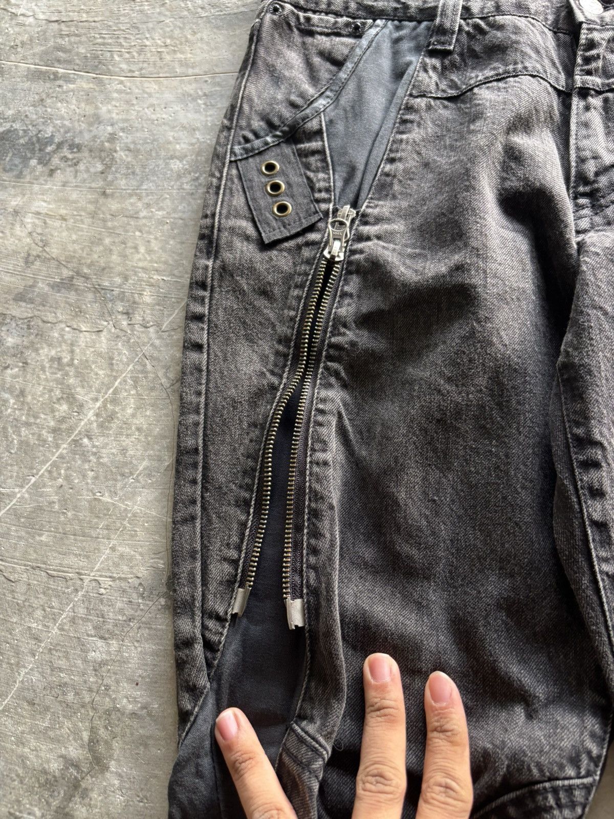 PPFM SICK PPFM BIKERS JEANS ZIPPER PUNK BONDAGE SEDITIONARIES Size US 34 / EU 50 - 12 Thumbnail