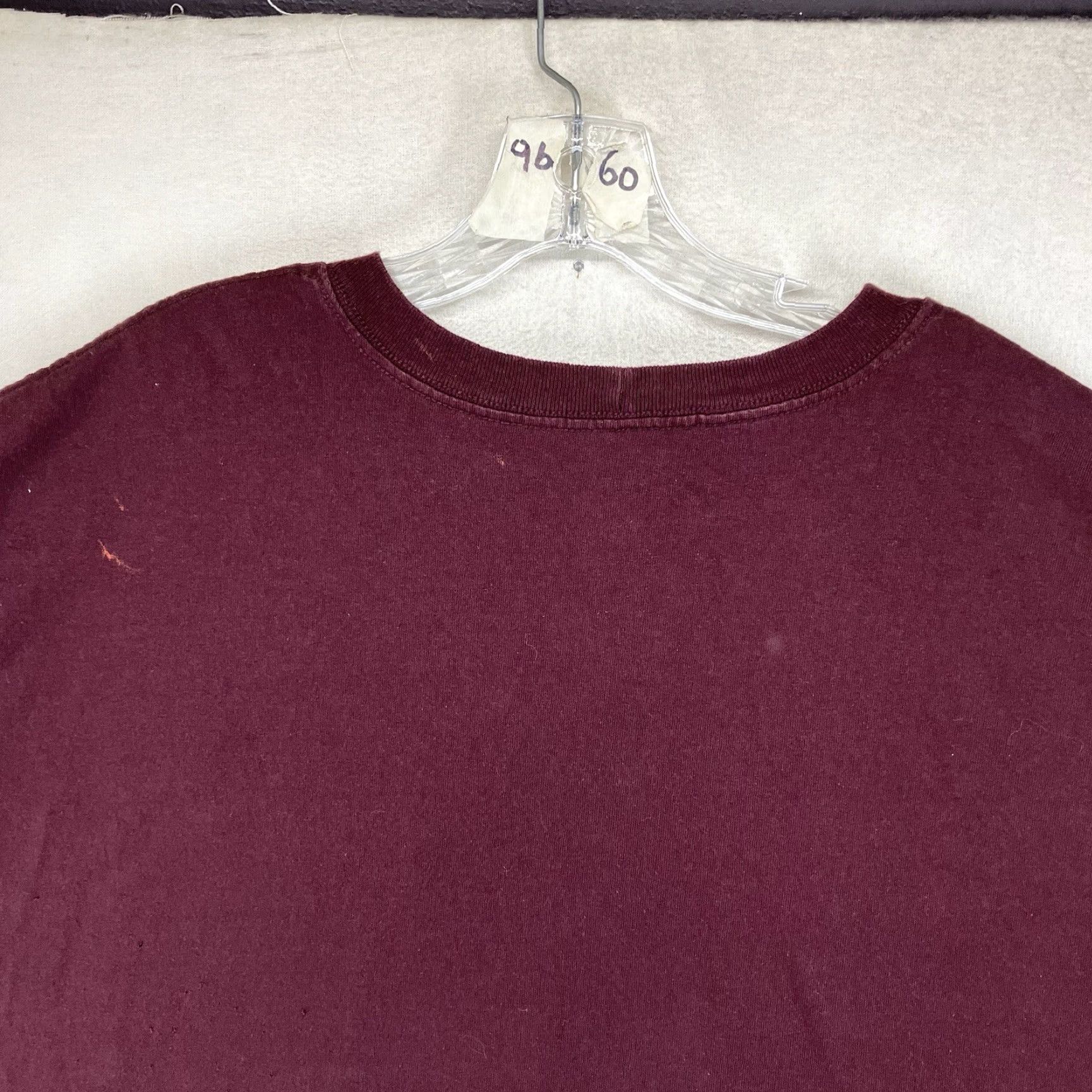 Carhartt Carhartt T-Shirt Mens 4XL Short Sleeve Port Wine Pocket Heavy Cotton Crew Neck Solid Red Relaxed All Seasons Size US XXL / EU 58 / 5 - 7 Thumbnail
