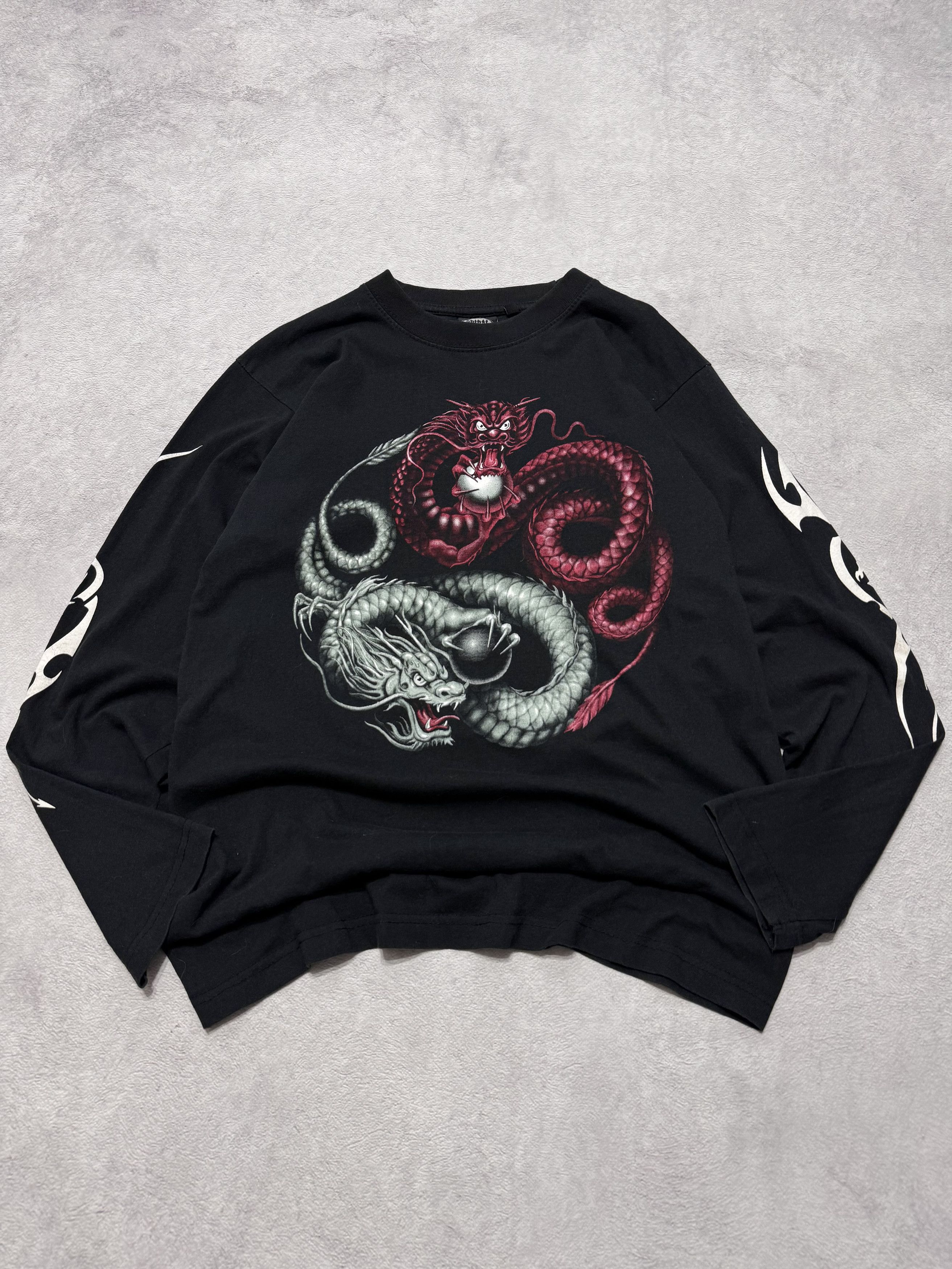 Affliction Vintage All Over Print Dragon Spiral Long Sleeve Size US M / EU 48-50 / 2 - 4 Thumbnail
