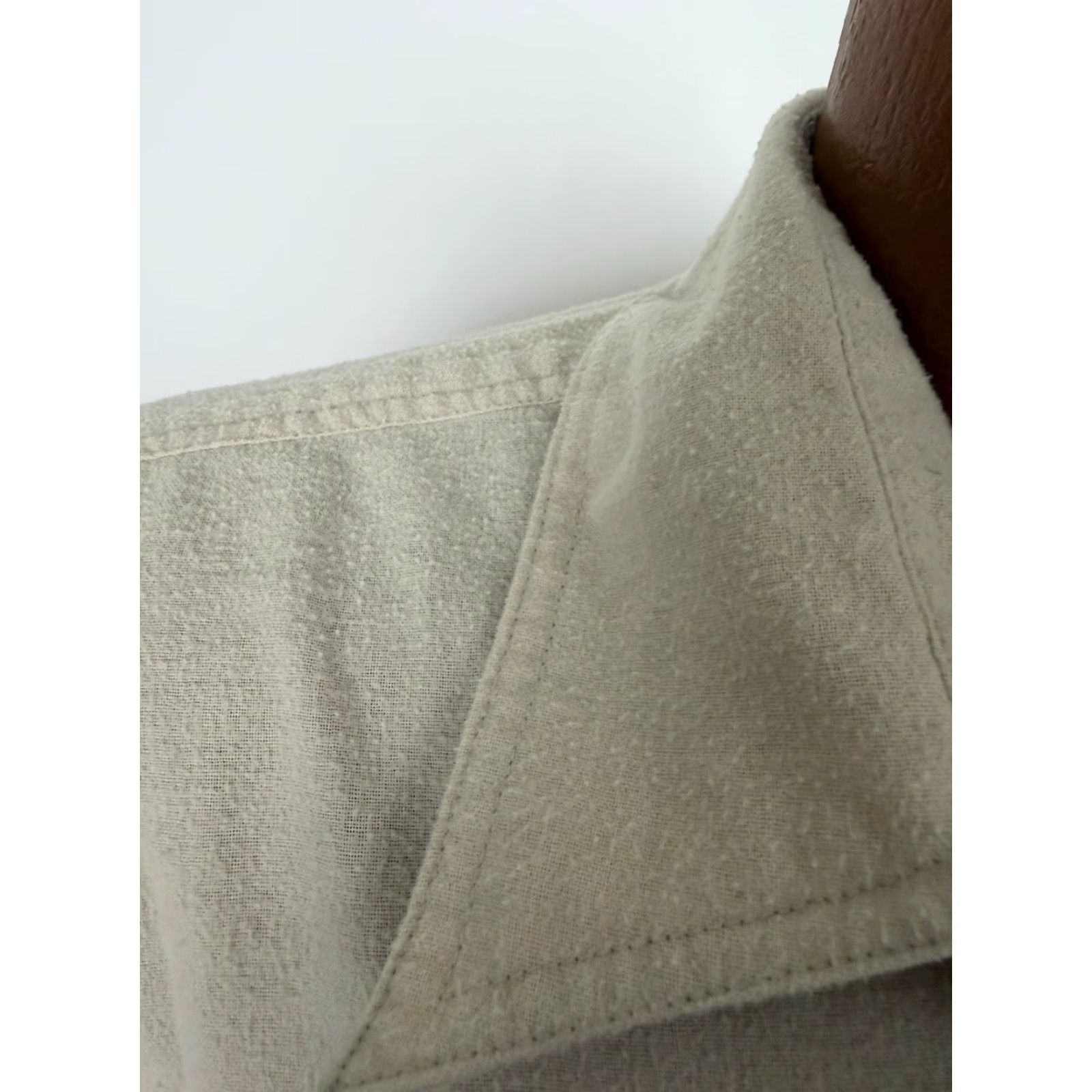 Bugle Boy VINTAGE Bugle Boy Flannel Shirt Mens Large Ivory Lightweight 90s Outdoors Button-Up Long Sleeve Size US L / EU 52-54 / 3 - 5 Thumbnail