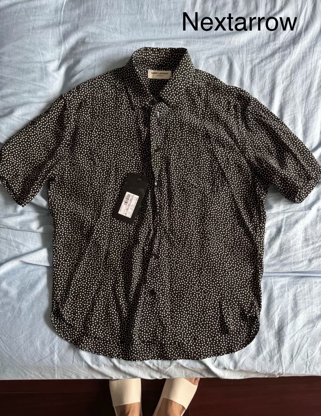 Saint Laurent Paris × Yves Saint Laurent Saint Laurent polka dot shirt2412-Nextarrow Size US M / EU 48-50 / 2 - 1 Thumbnail