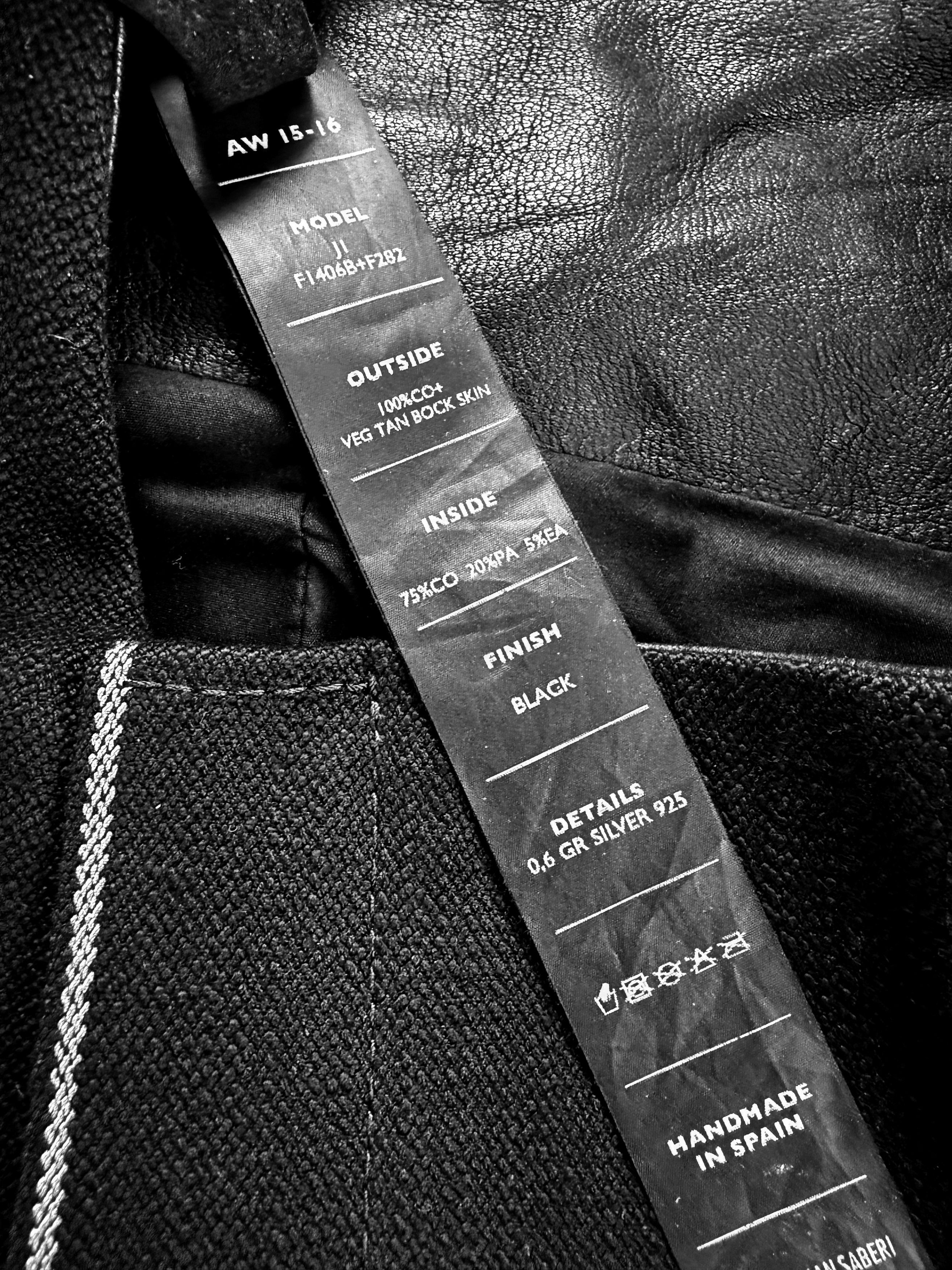 Boris Bidjan Saberi Boris Bidjan Saberi Leatherjacket J1 bock skin S Size US S / EU 44-46 / 1 - 10 Thumbnail