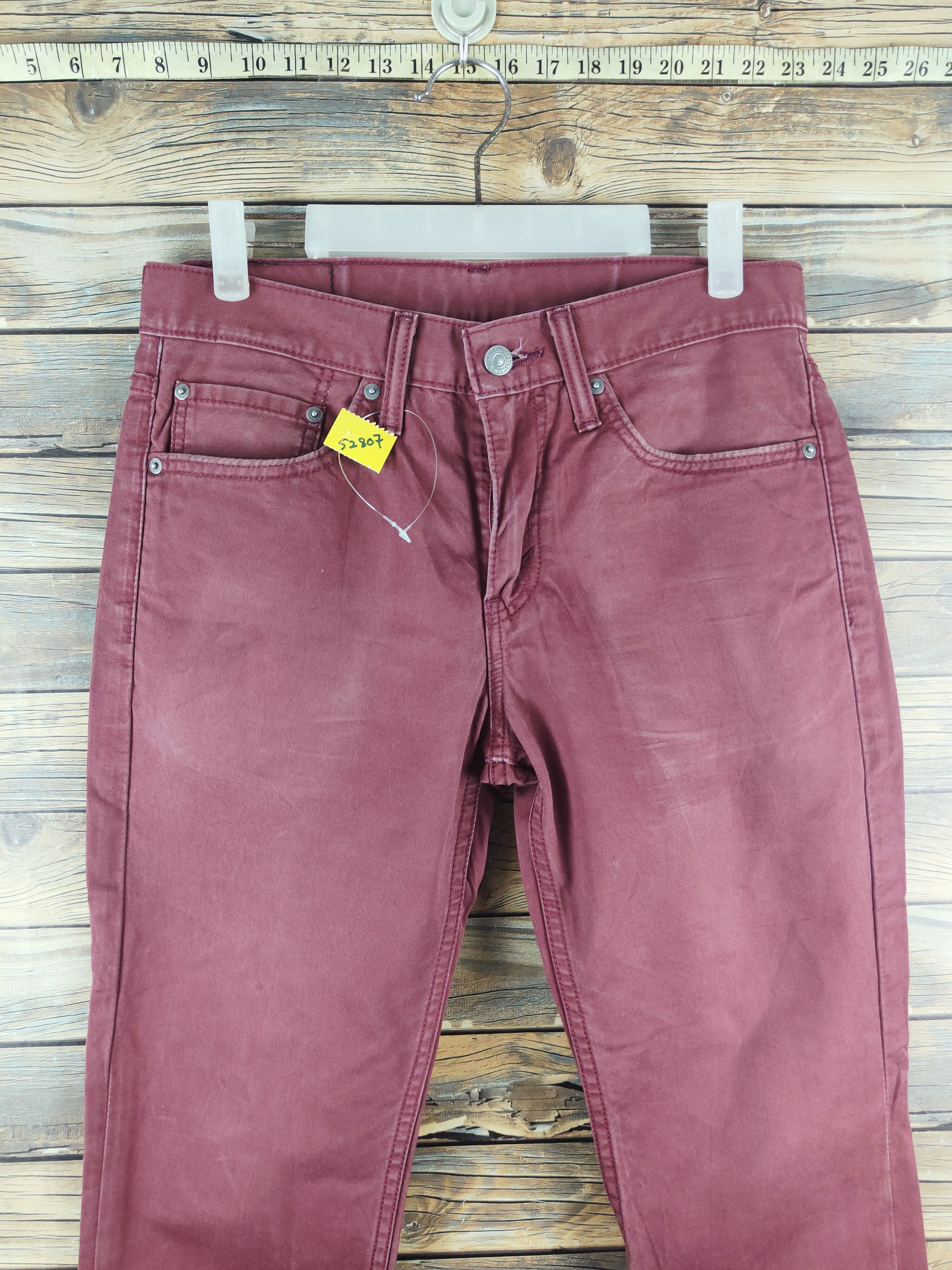 Levi's 511 Levi's Maroon Multipocket Casual Pants #S2807 Size US 31 - 2 Thumbnail