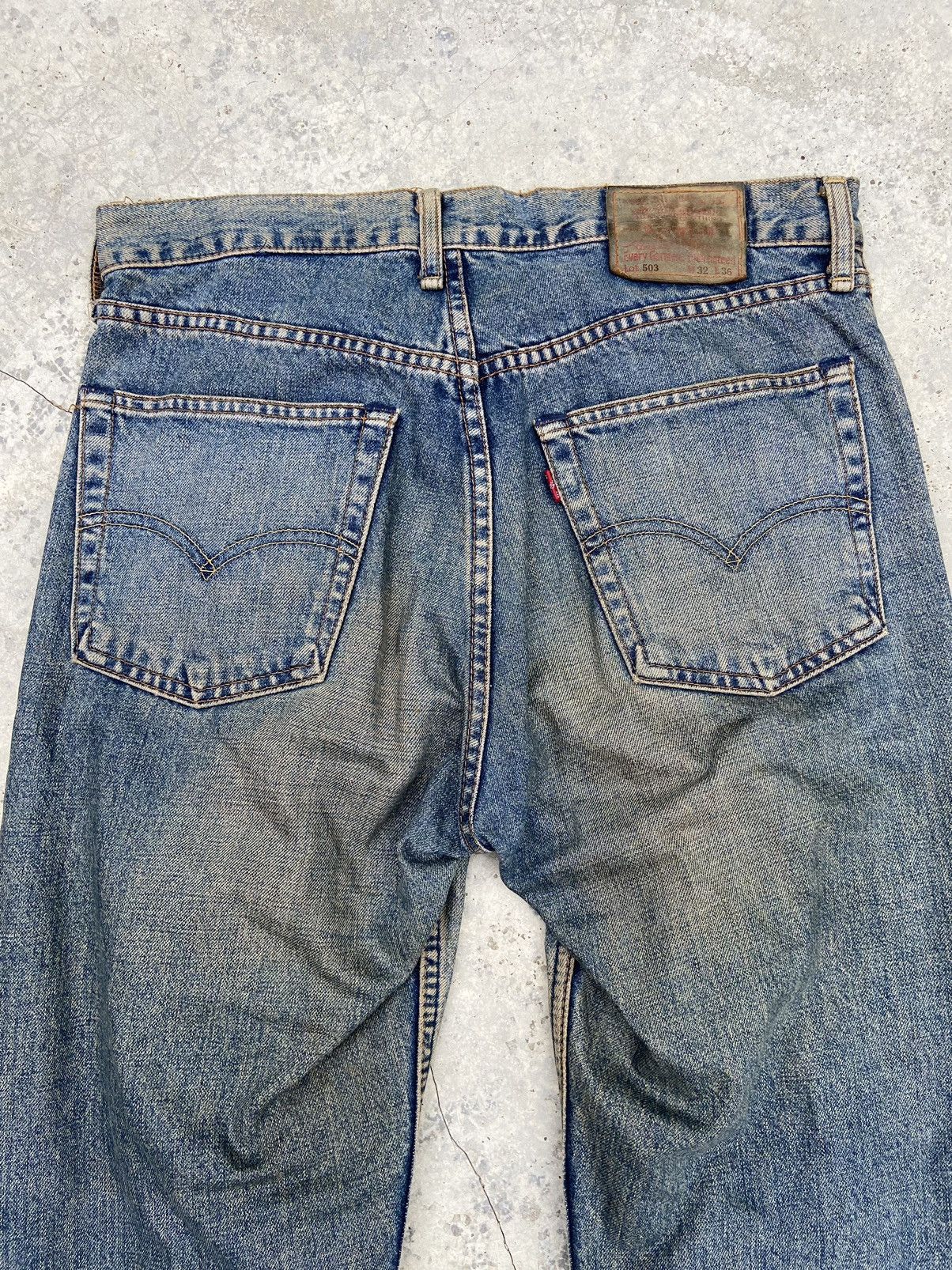 If Six Was Nine Vintage Levis 503 jeans red inside clothing flare Size US 32 / EU 48 - 7 Thumbnail