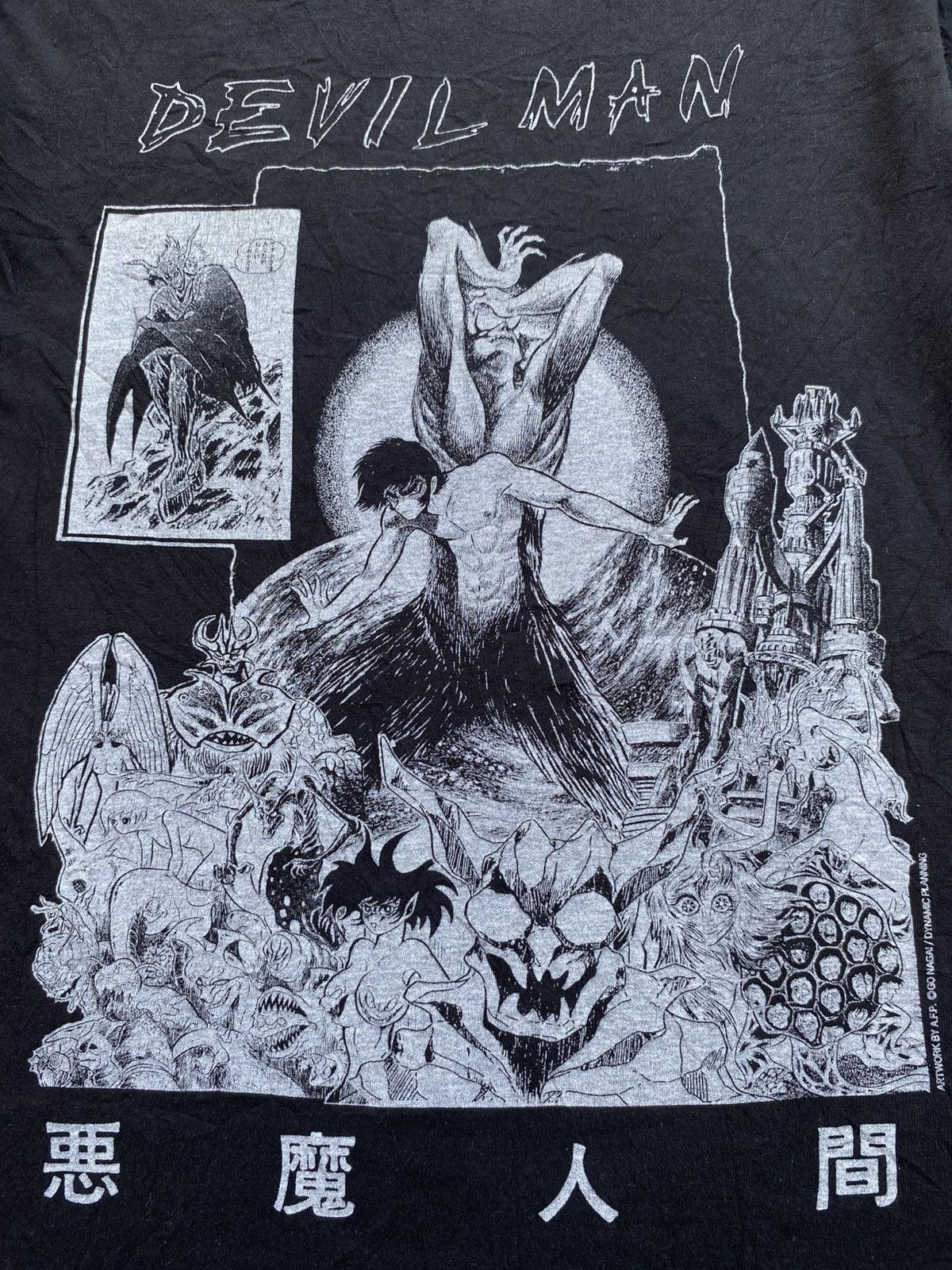 Anime × Japanese Brand × Vintage CREATURE FROM THE LIVING X DEVILMAN Reglan Tshirt Size US XS / EU 42 / 0 - 2 Thumbnail