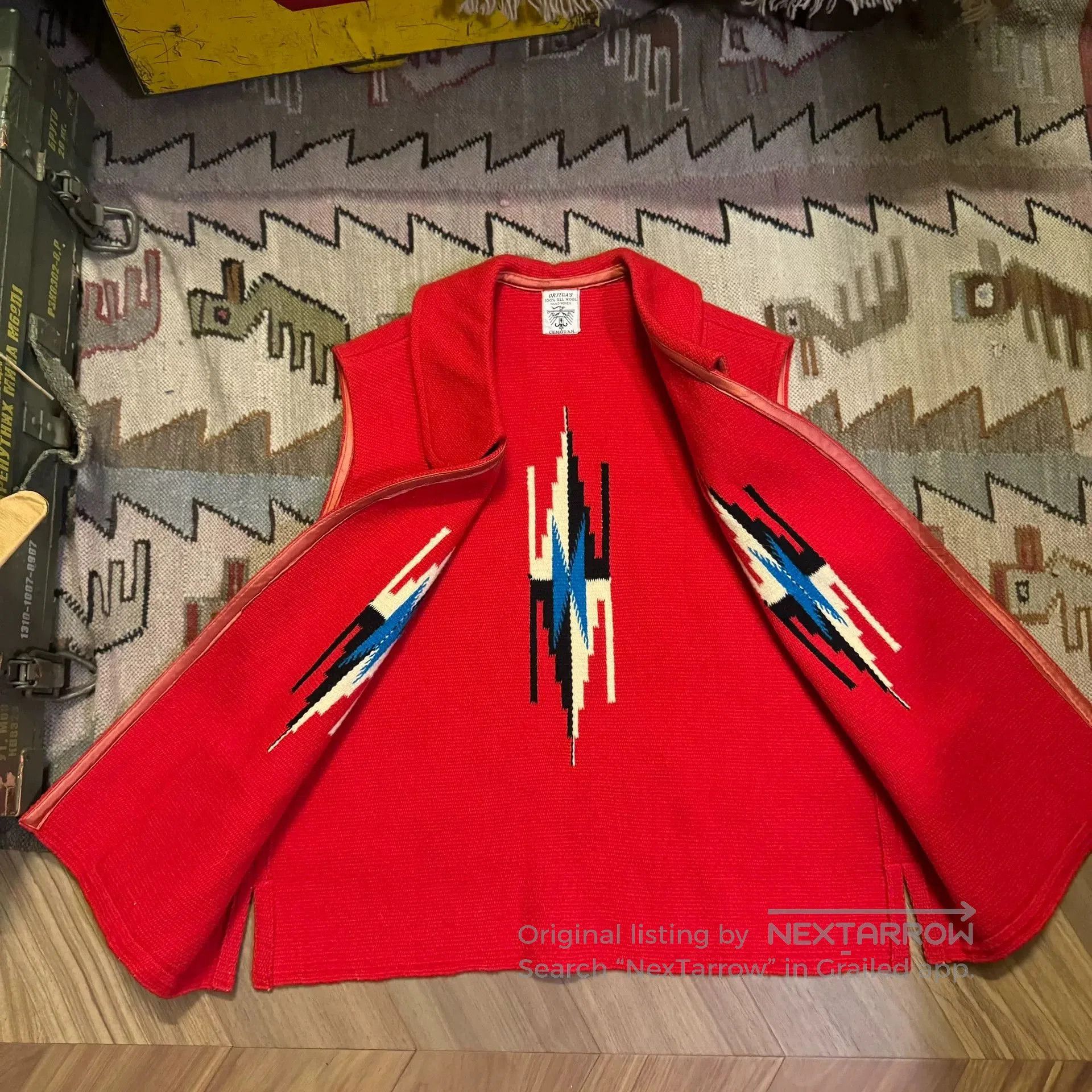 Vintage Handcrafted Wool Navajo Vest. Size US M / EU 48-50 / 2 - 4 Thumbnail
