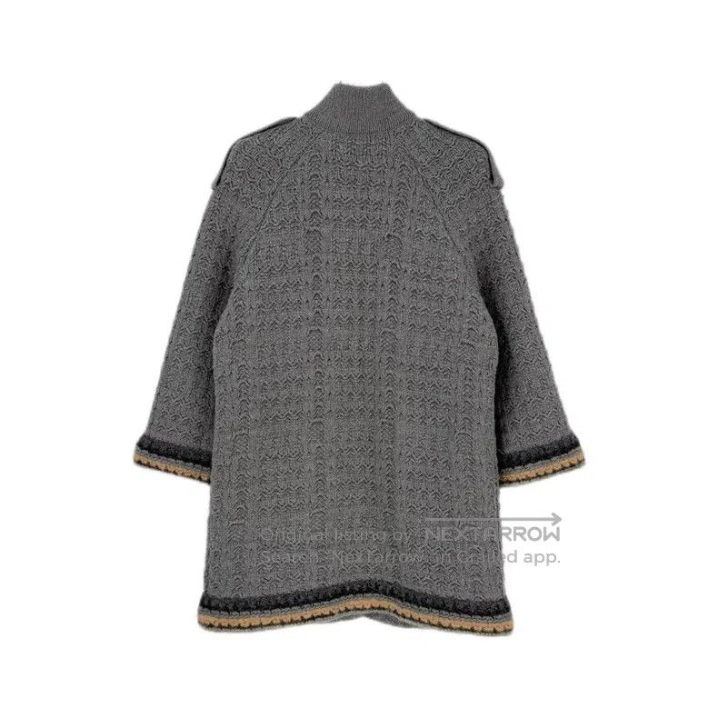 Chanel Chanel Grey gold buttoned epaulette cashmere dress Size XS / US 0-2 / IT 36-38 - 2 Thumbnail