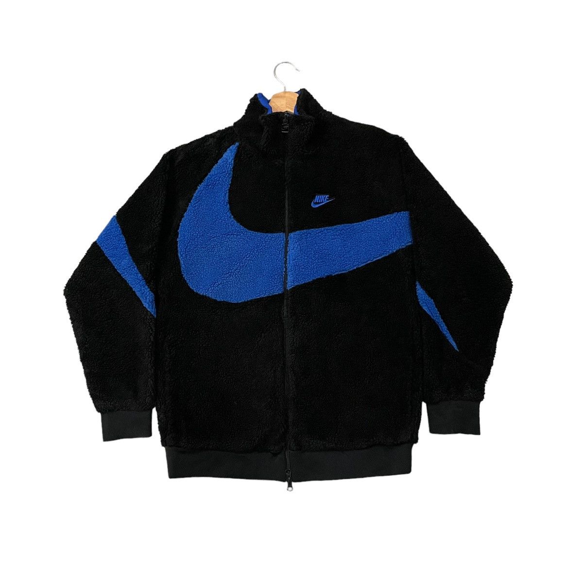 Nike Big Swoosh Reversible Fleece Jacket | Grailed