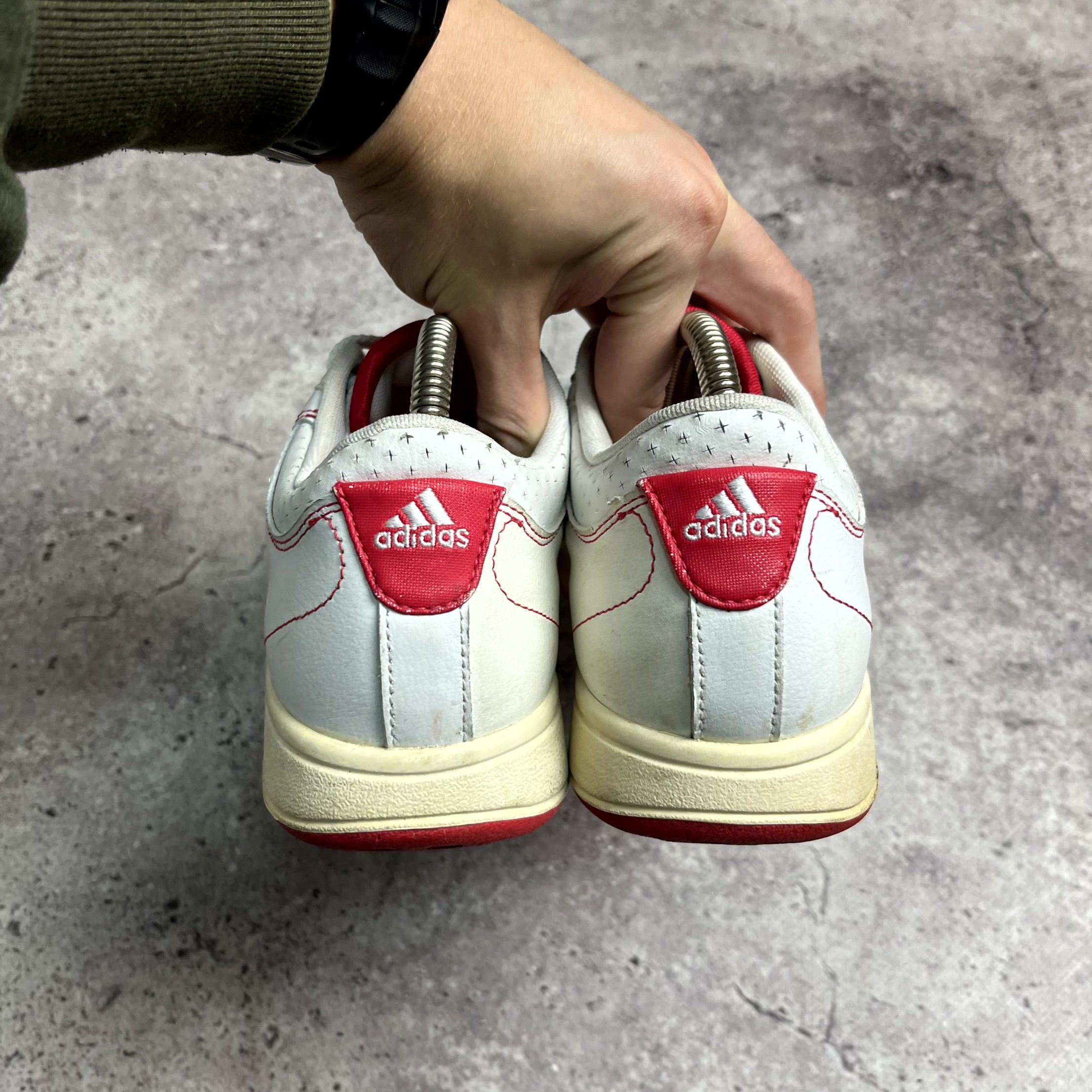 Adidas Y2K Adidas White Leather Low Top Sneakers Size US 7 EU 38 Size US 7 / IT 37 - 6 Thumbnail
