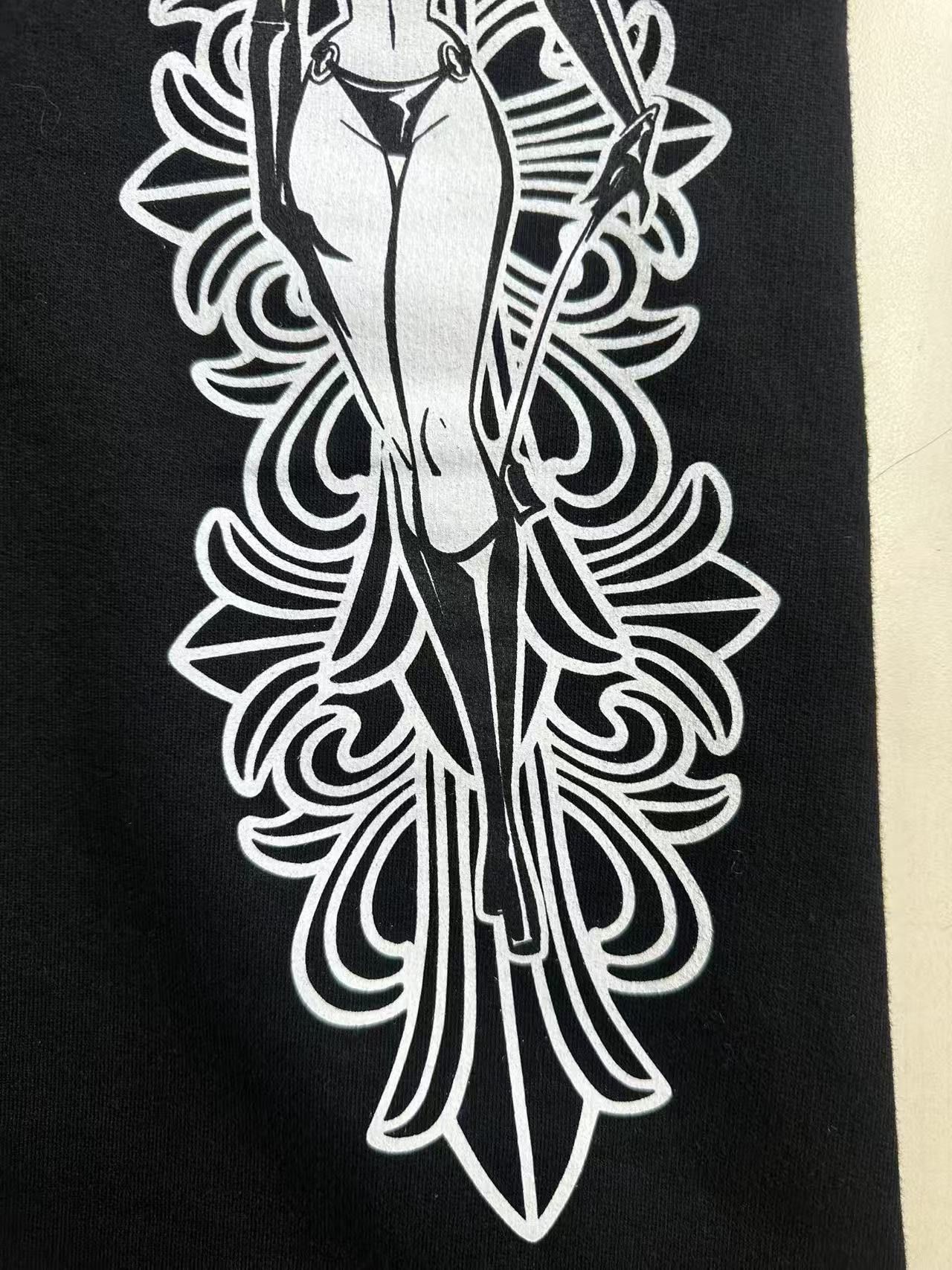 Chrome Hearts Chrome Hearts Deadly Doll Dagger Logo Sweatpants Size 35" - 10 Thumbnail