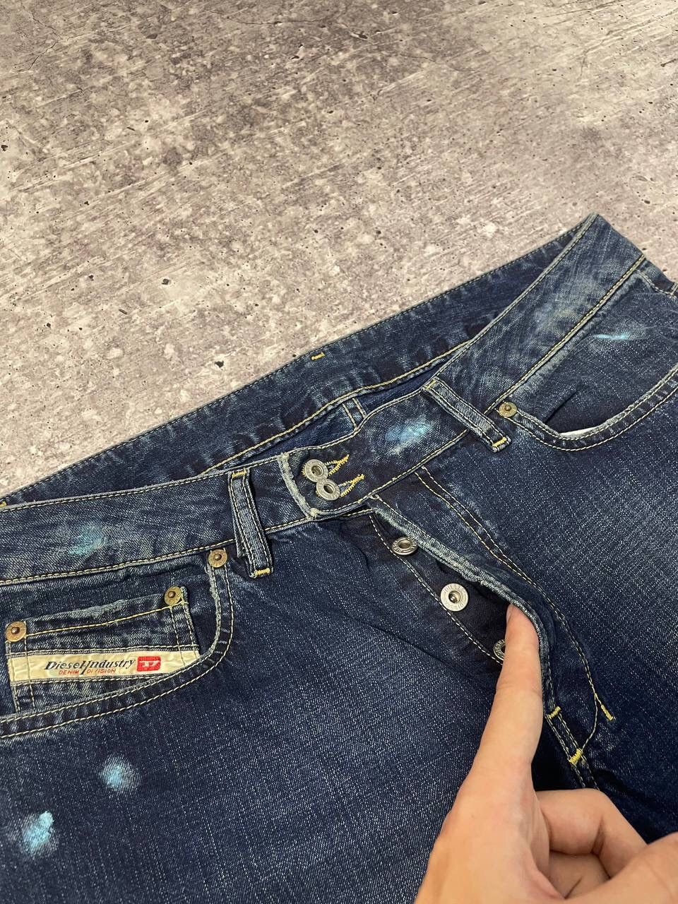 Diesel Vintage Crazy Diesel Painted Denim Jeans Y2K Size US 31 - 7 Thumbnail
