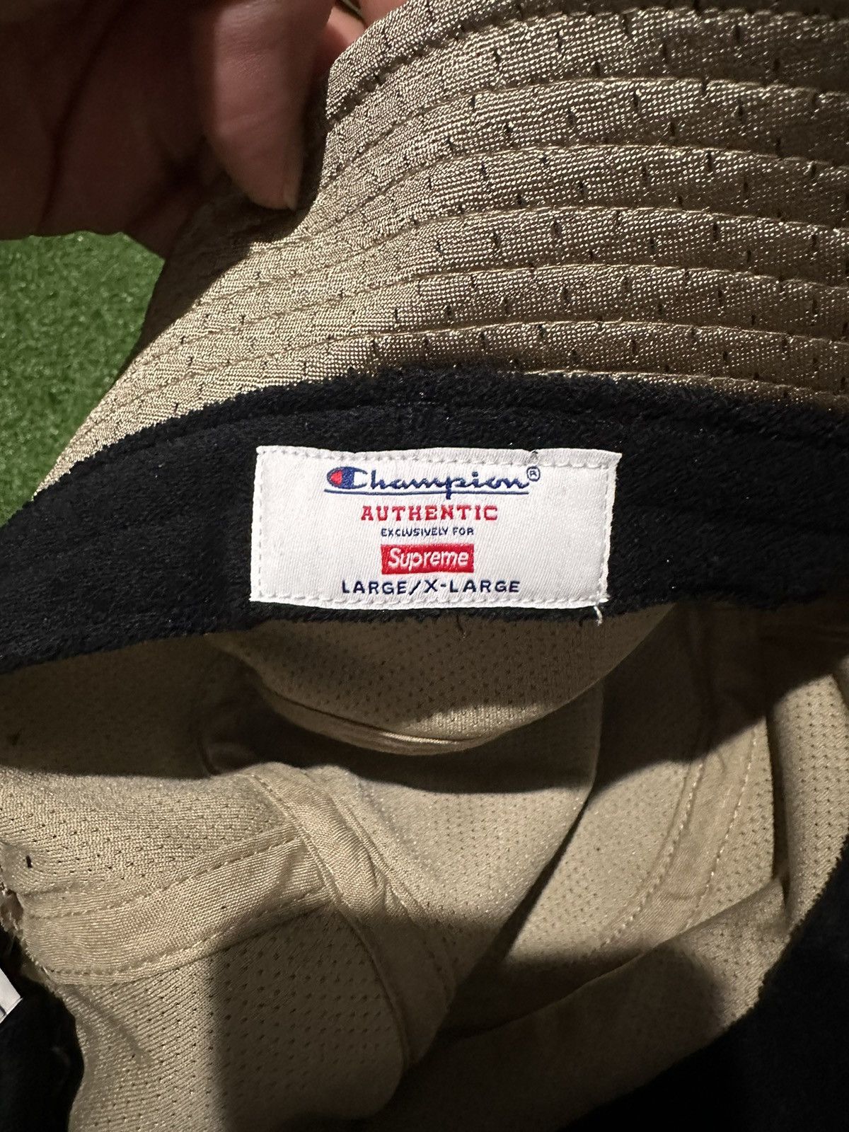 Champion × Supreme Supreme Champion Mesh Crusher Tan Size ONE SIZE - 4 Thumbnail
