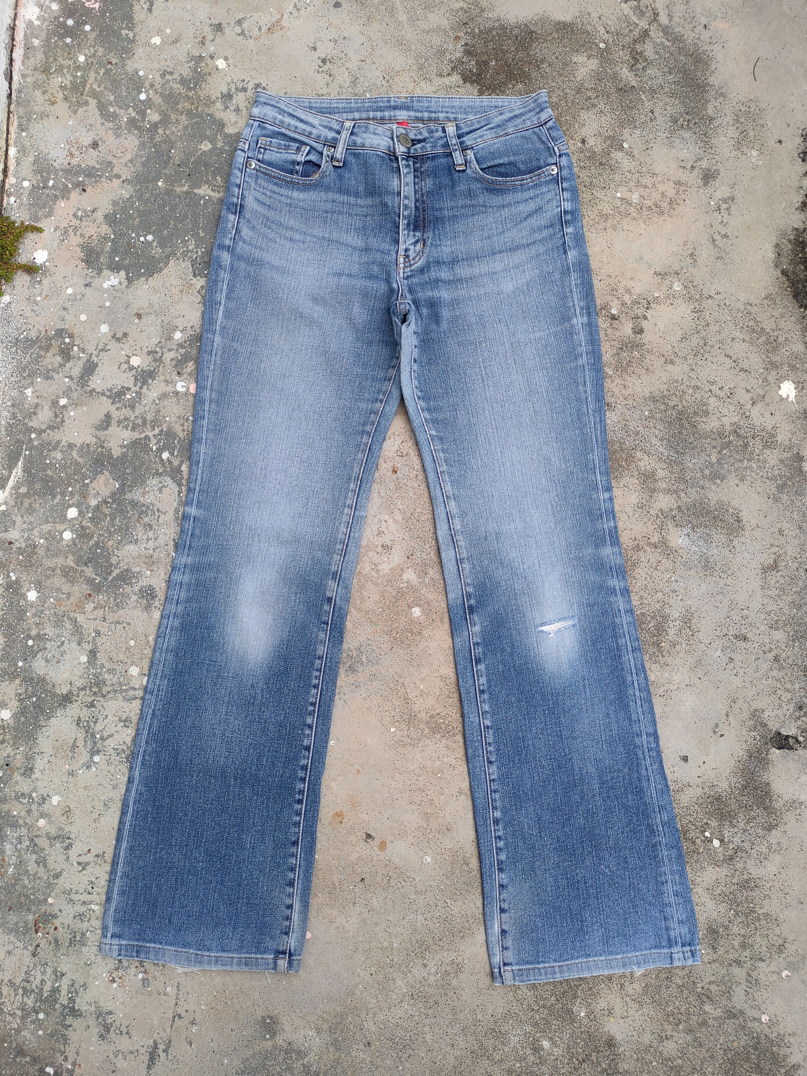 Japanese Brand × Jean × Vintage FLARE VINTAGE JAPANESE FADED JEANS DENIM PANTS Size US 29 - 1 Thumbnail