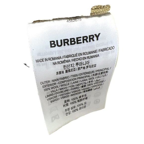 Burberry Burberry Womens Tan Wool Tailored Cropped Straight Leg Trous Size 30" / US 8 / IT 44 - 8 Thumbnail
