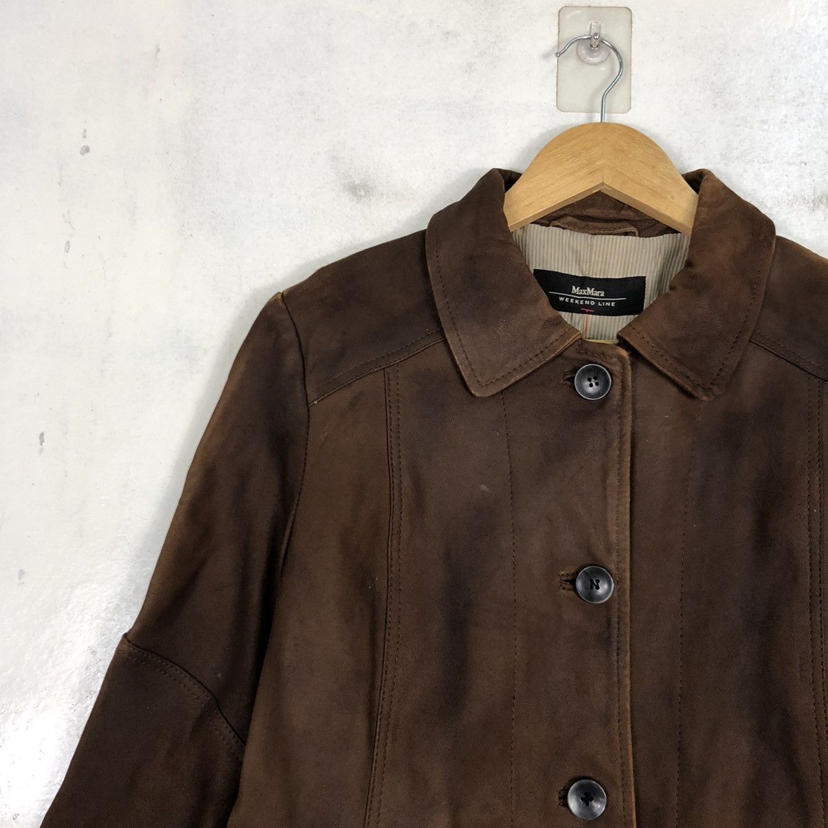 Other Max Mara Weekend Line Suede Leather Coat Size US M / EU 48-50 / 2 - 6 Thumbnail
