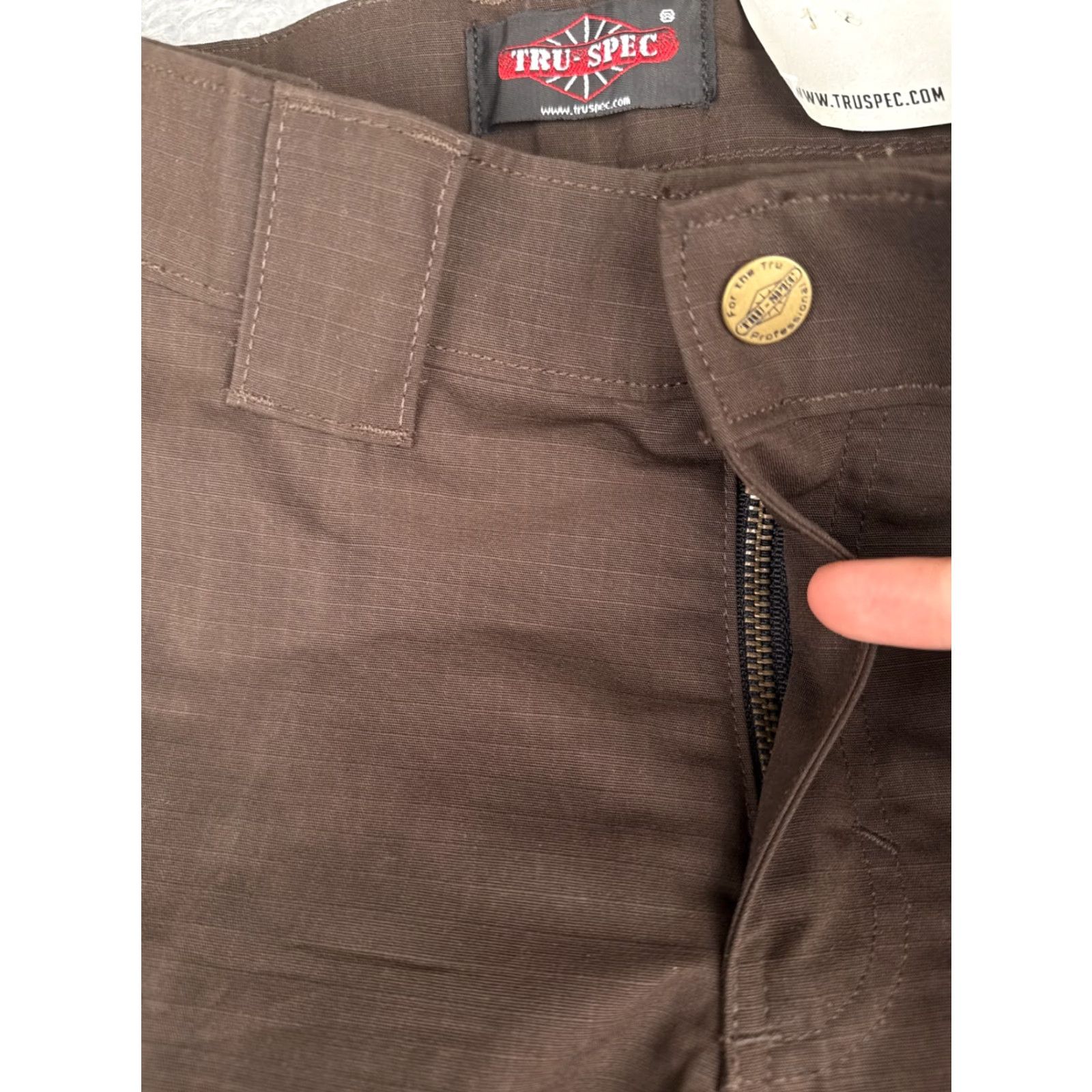 Vintage TRU-SPEC Pants Women 6 Brown Rip-Stop Cargo 24-7 Series LEO 30x28 NEW Size 28" / US 6 / IT 42 - 6 Thumbnail