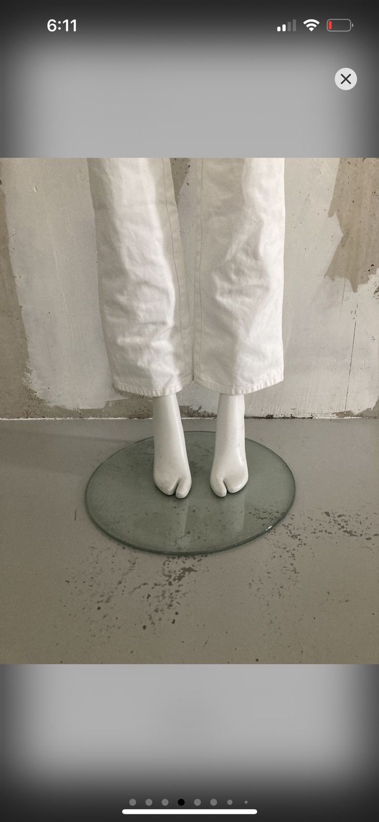 Maison Margiela F/W 1999 Line 6 Waistless White Pants Size 26" / US 2 / IT 38 - 4 Thumbnail