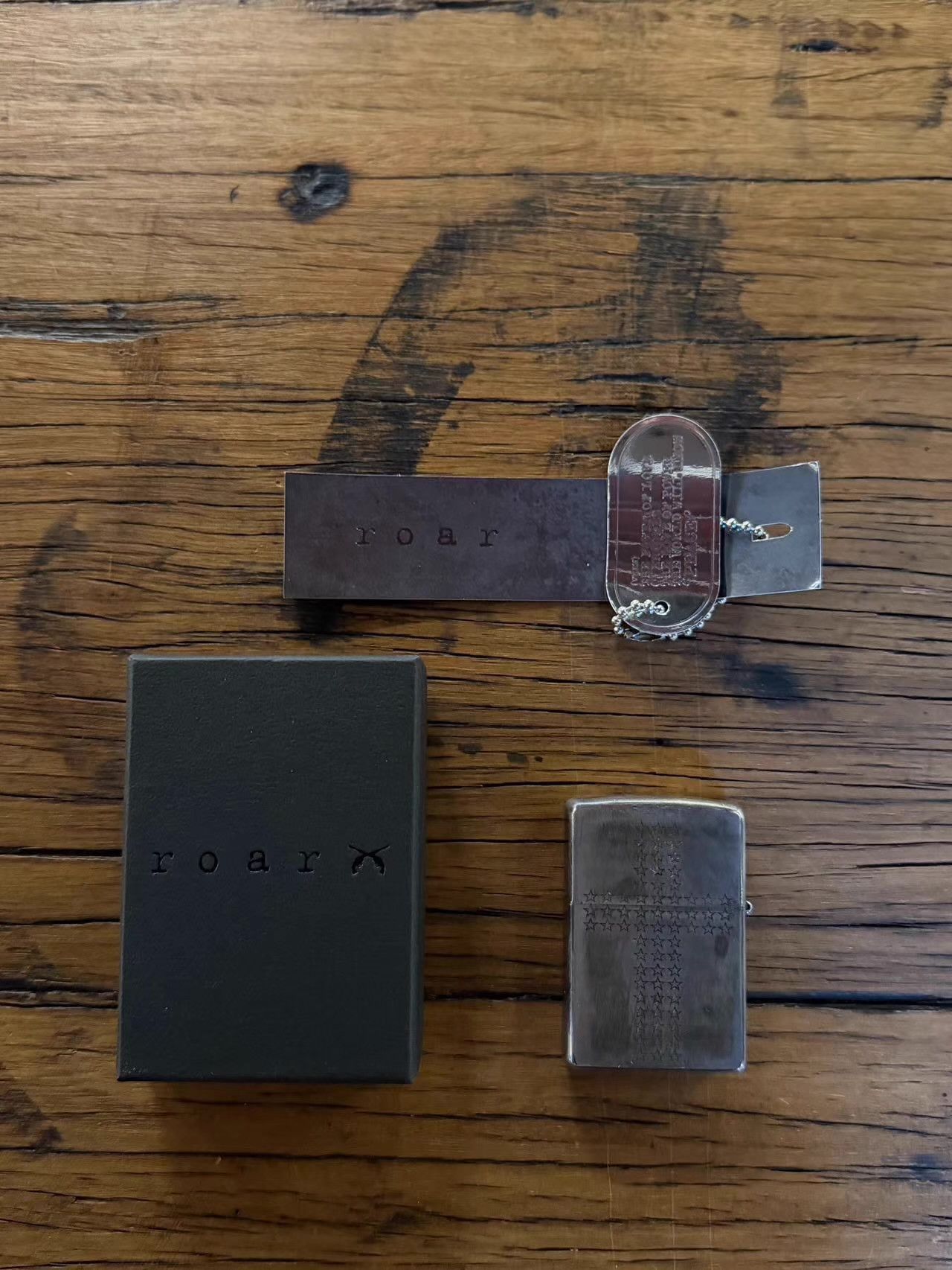 Zippo ROAR X Zippo 10SS Love & Peace Anti‑War Slogan。Ｑ25 Size ONE SIZE - 1 Thumbnail
